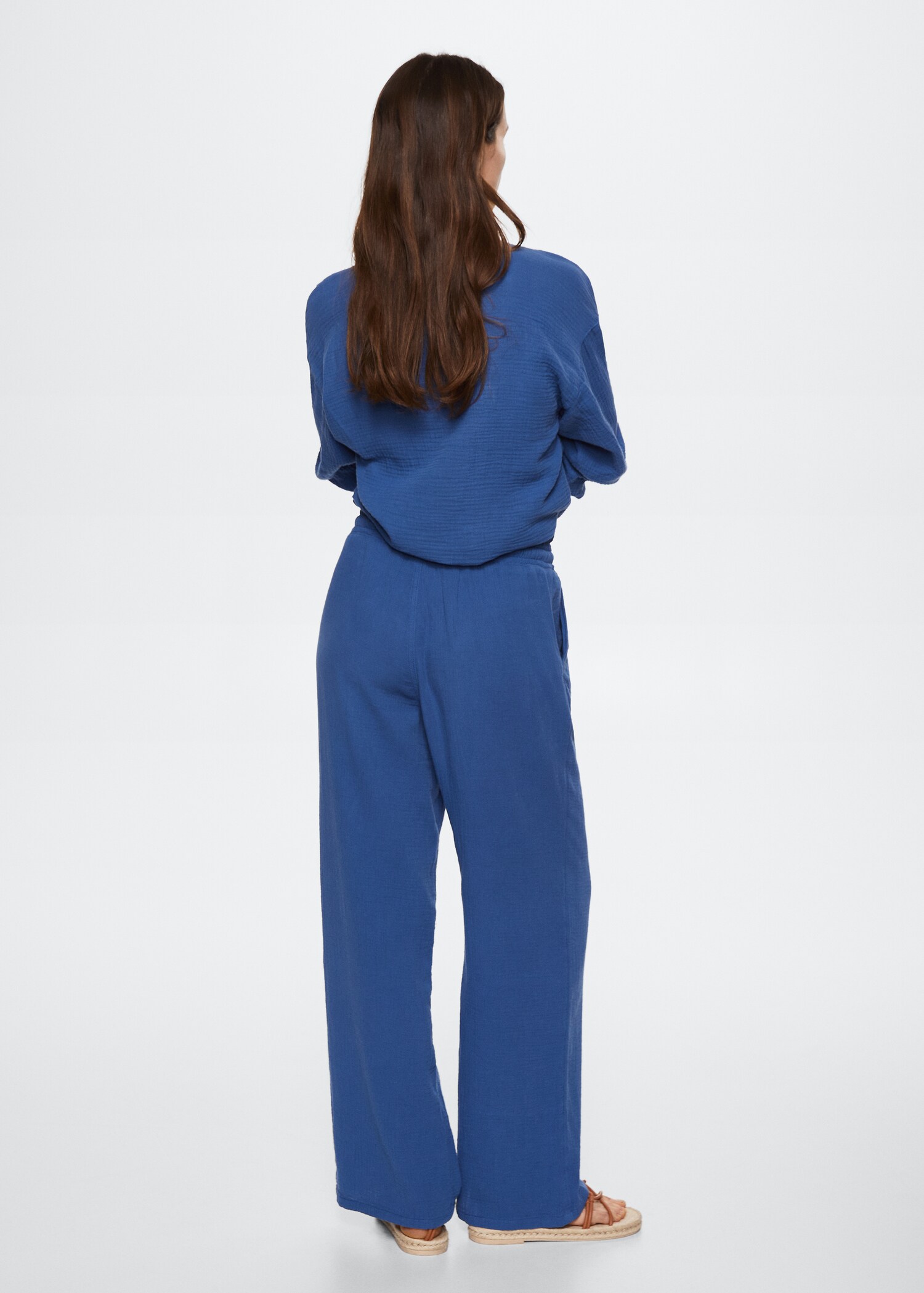 Chemise coton tissu plissé - Verso de l’article