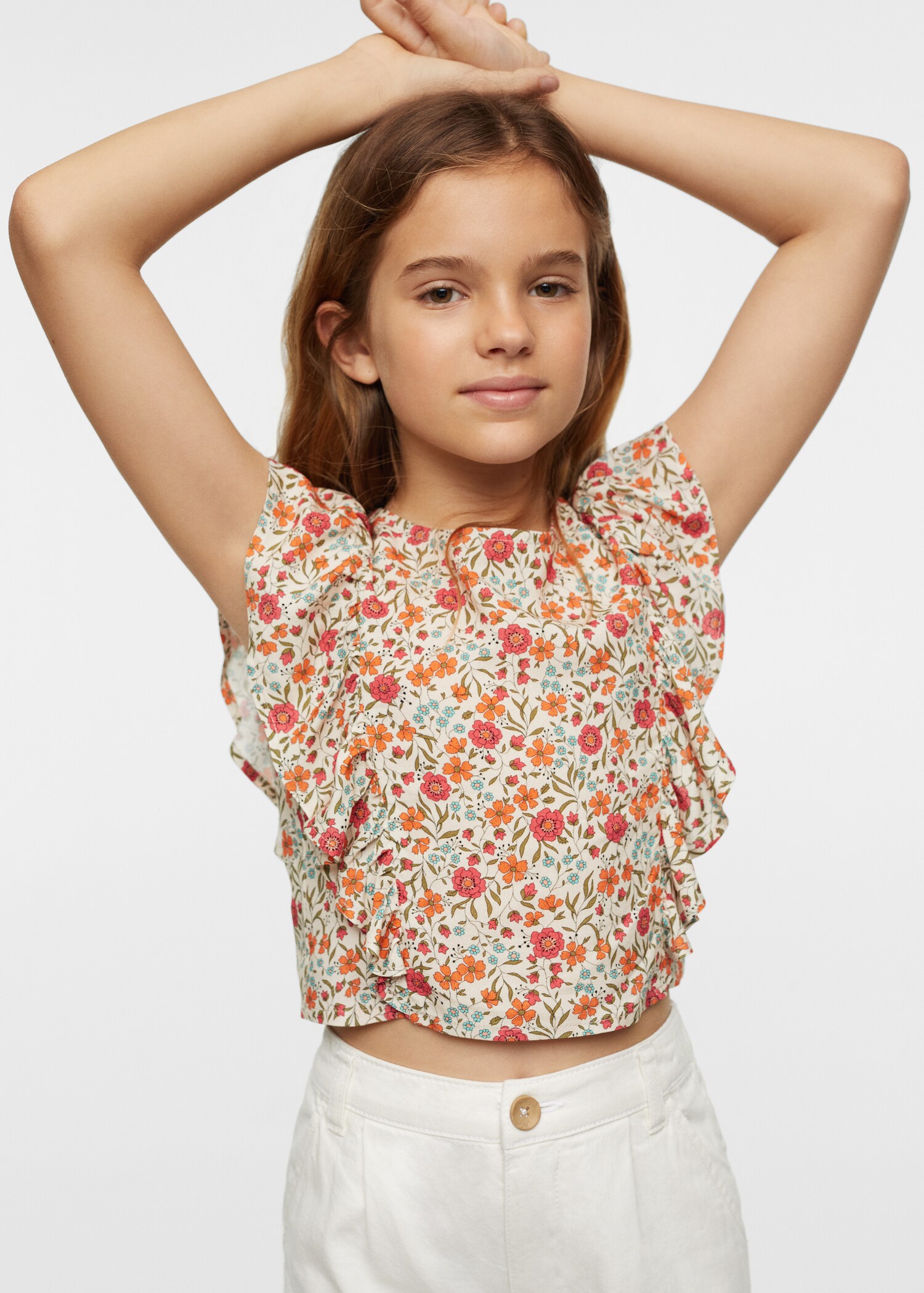 Bluse mit Blumenmuster - Detail des Artikels 1
