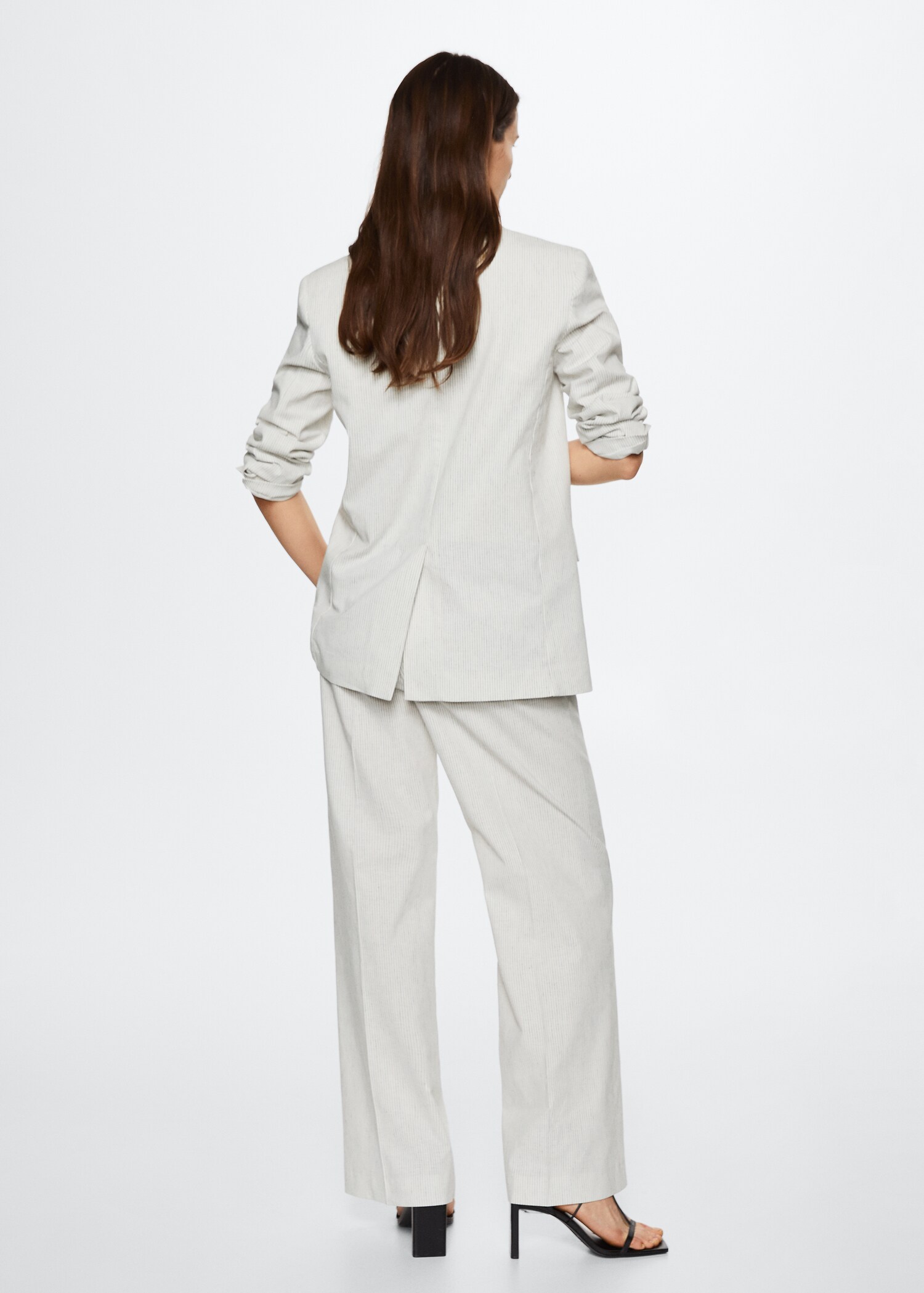 Striped suit blazer - Reverse of the article
