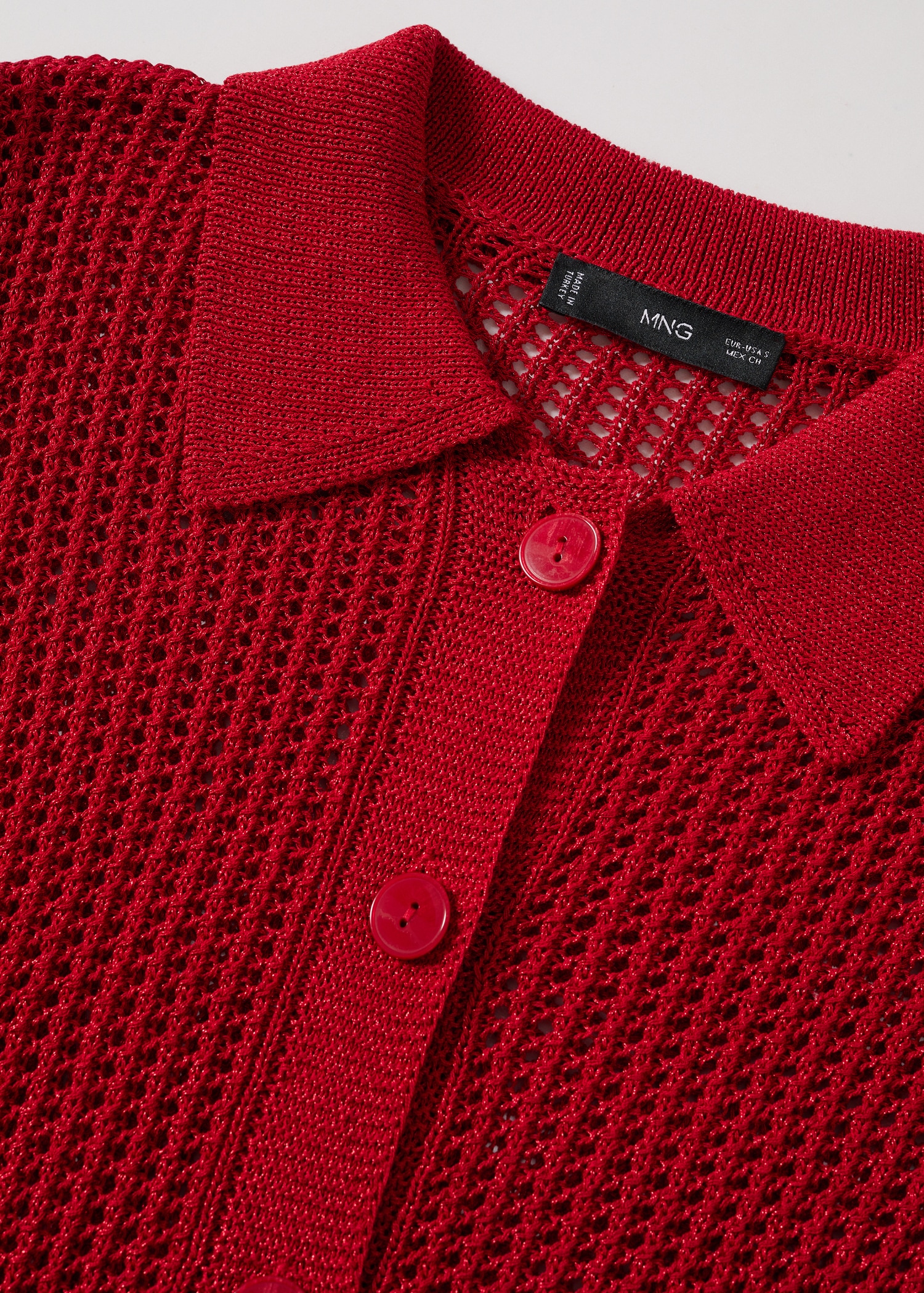 Openwork knit cardigan - Details of the article 8