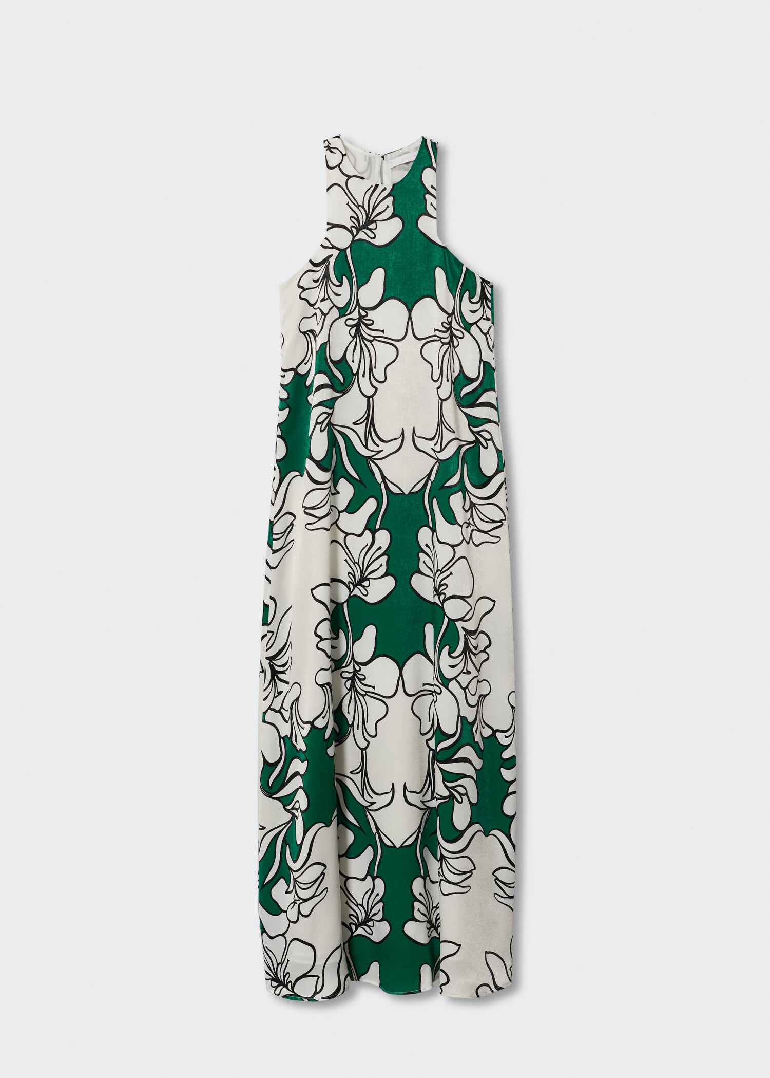 Satin floral dress - Article without model
