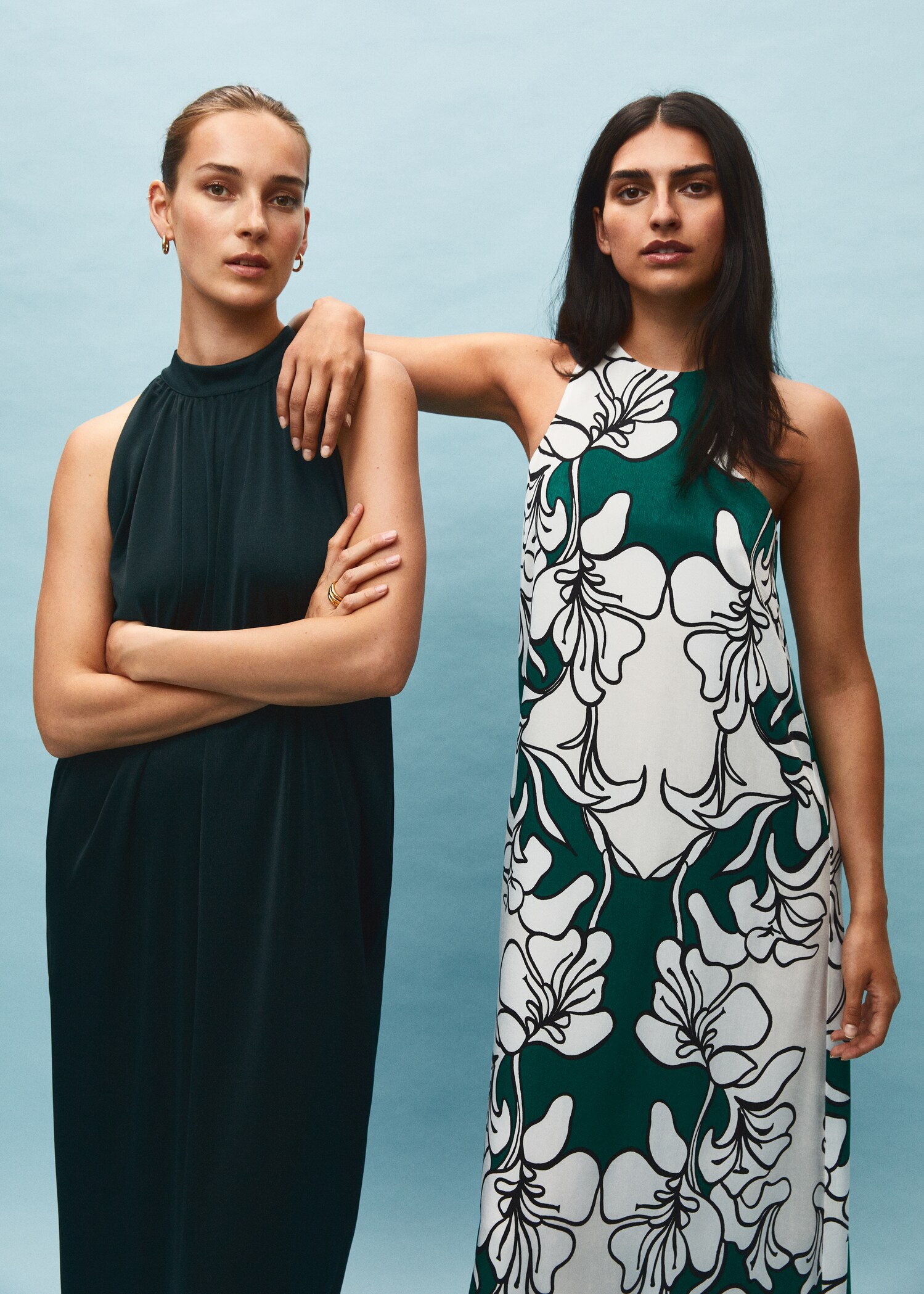 Satin floral dress - Details of the article 6