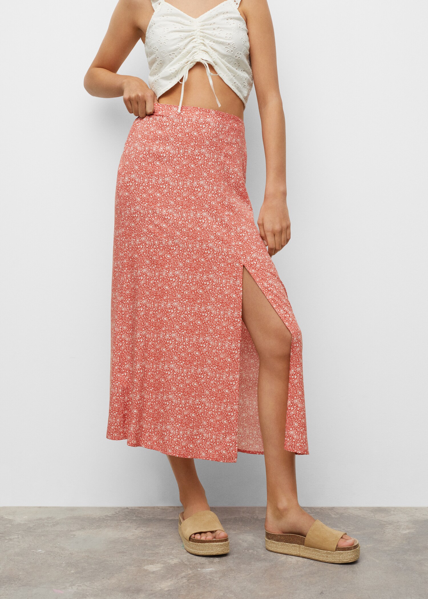 Paisley print skirt - Details of the article 1