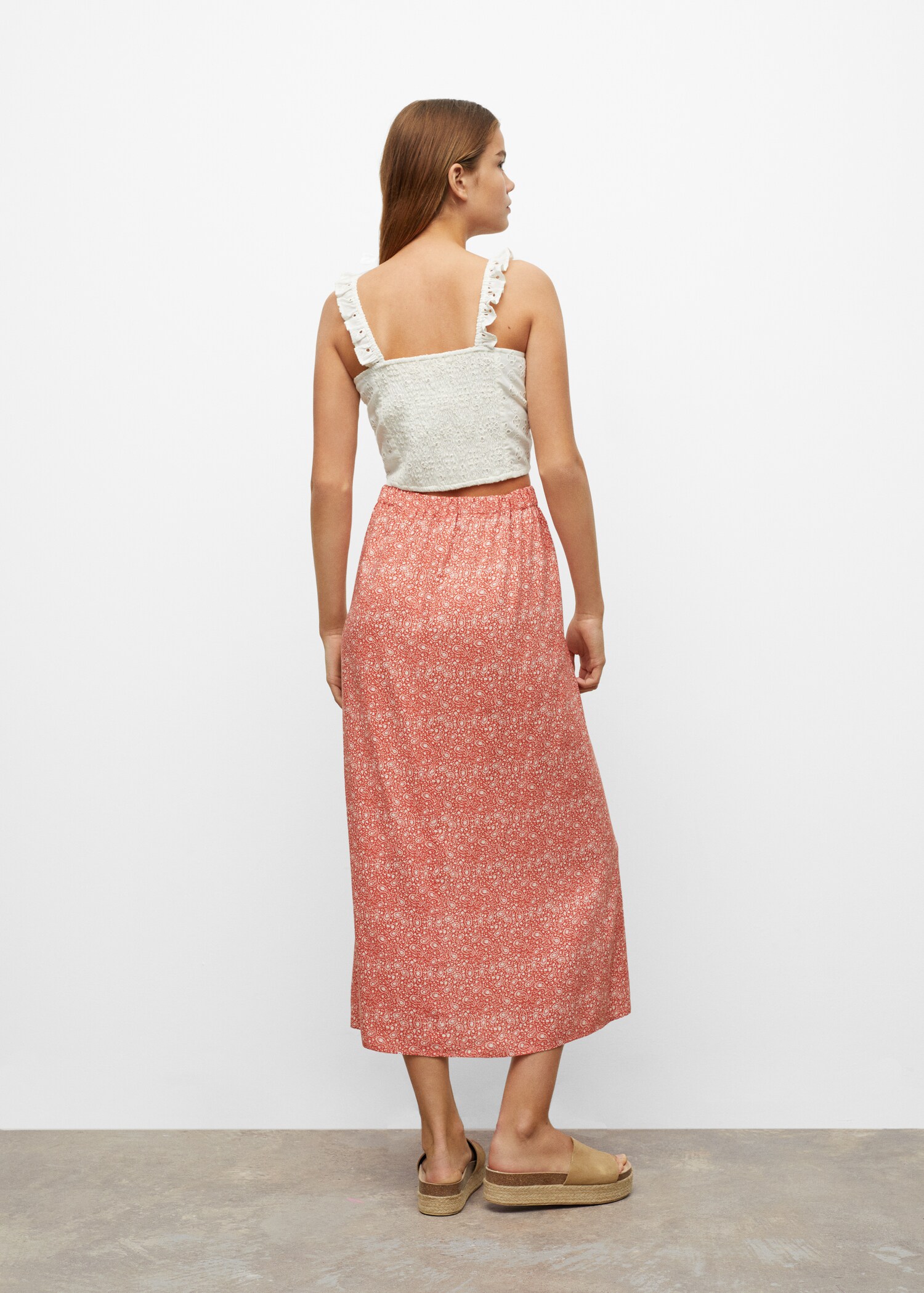 Paisley print skirt - Reverse of the article