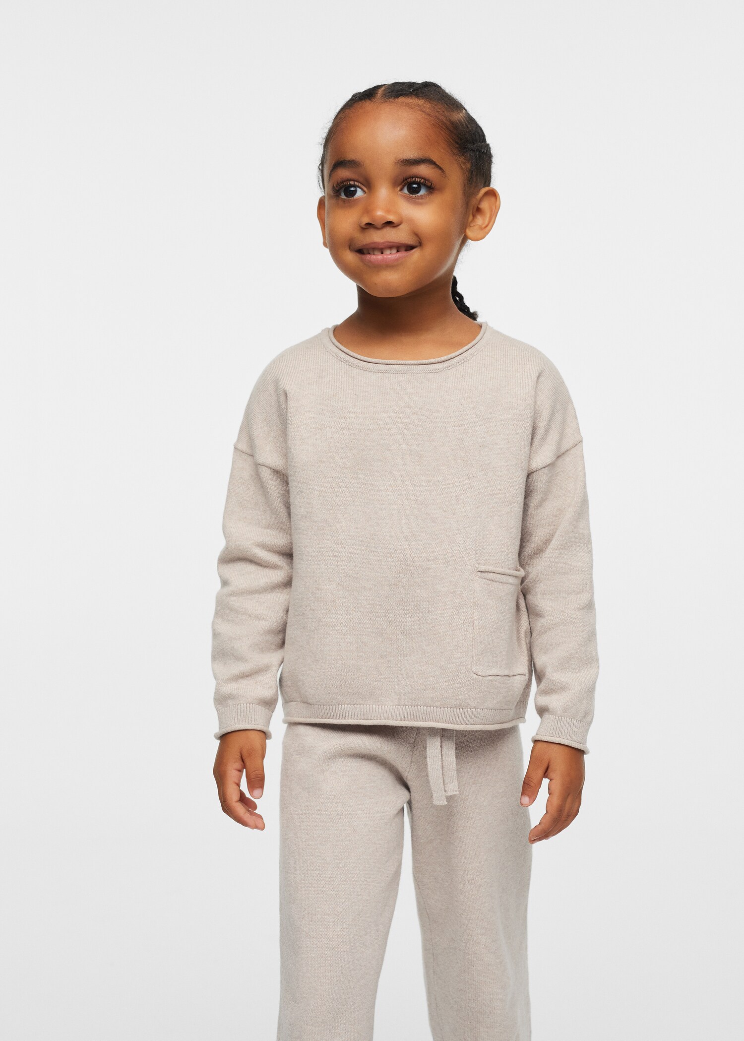 Knit pocket sweater - Medium plane