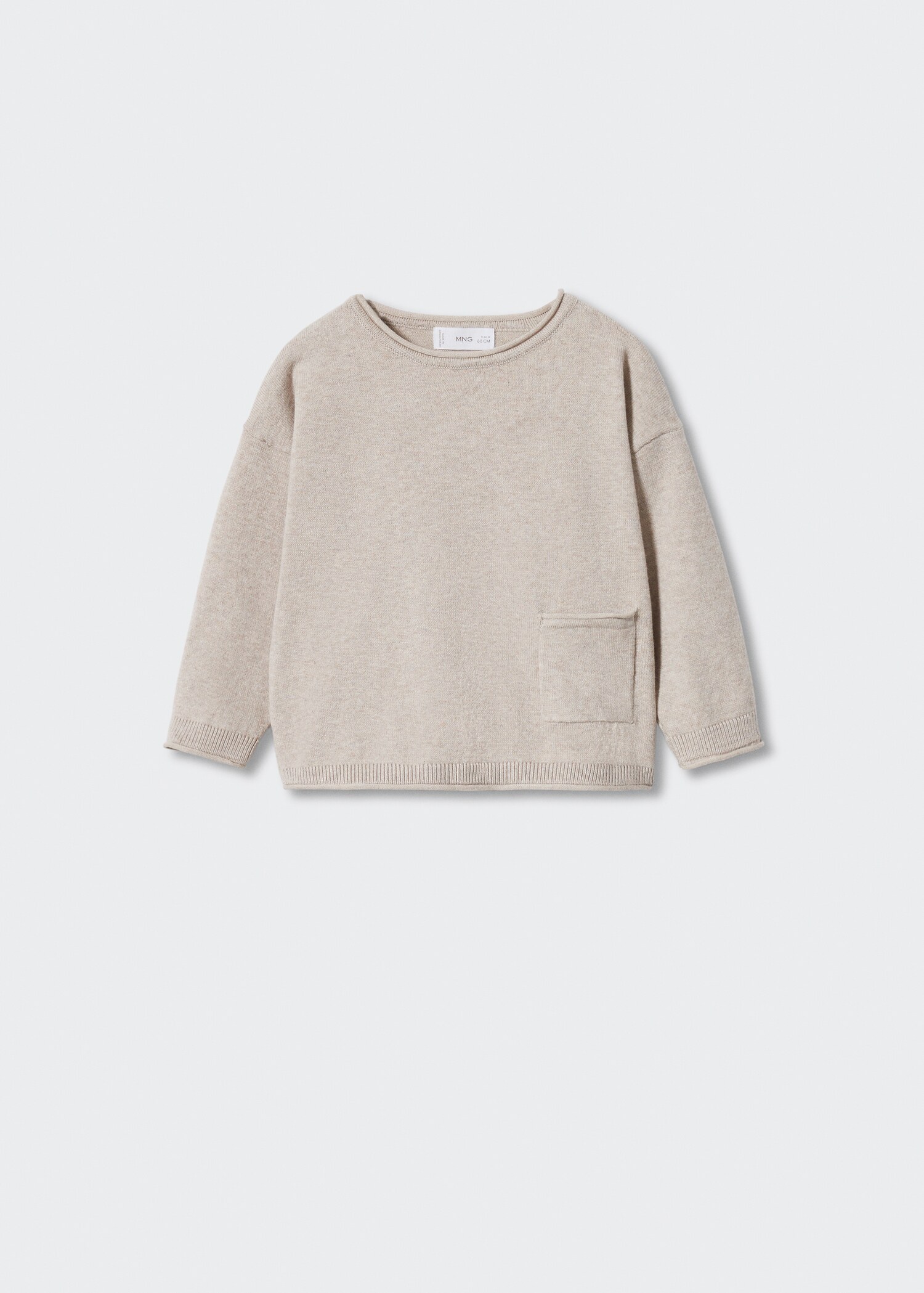 Knit pocket sweater - Article without model