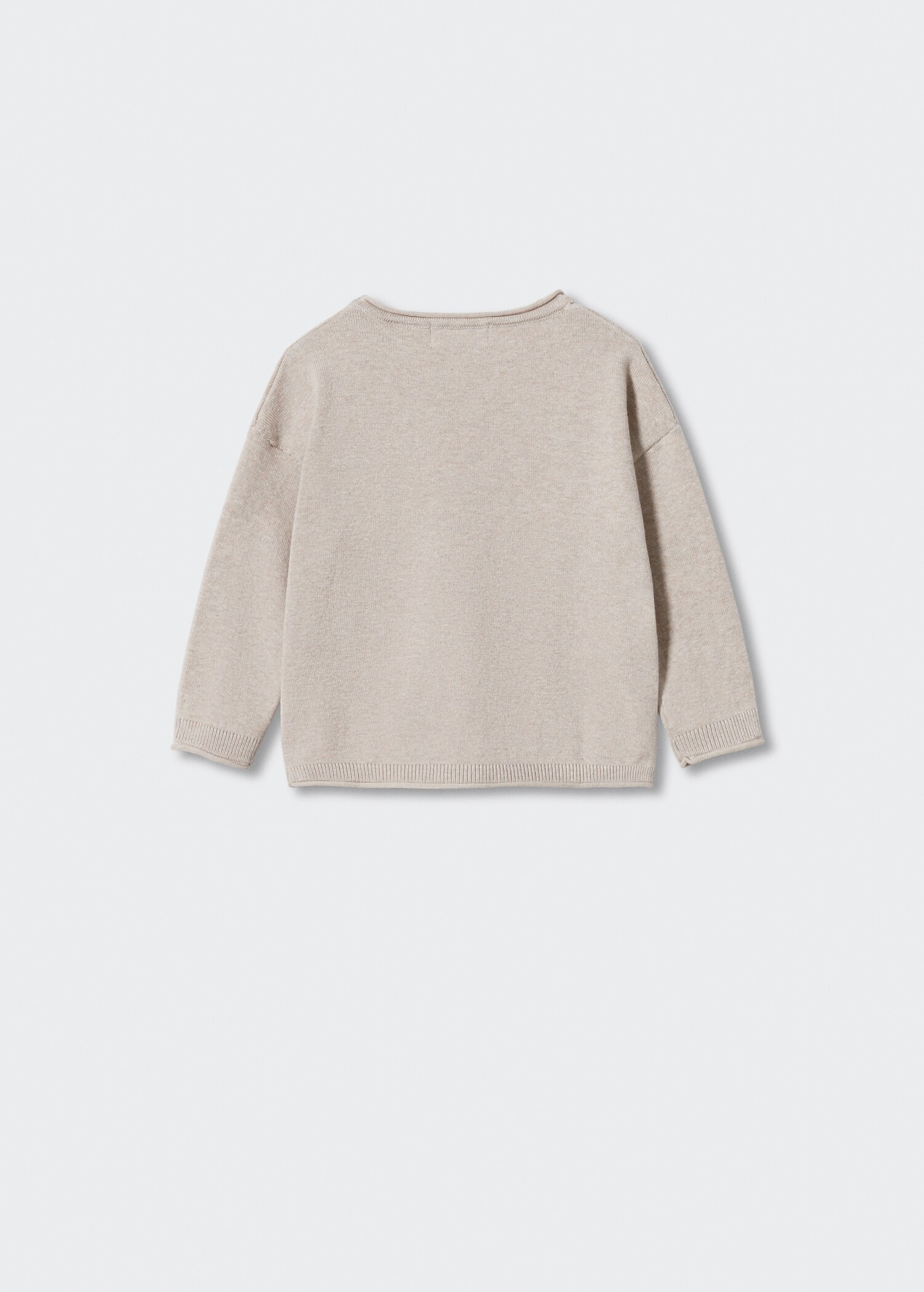 Knit pocket sweater - Reverse of the article