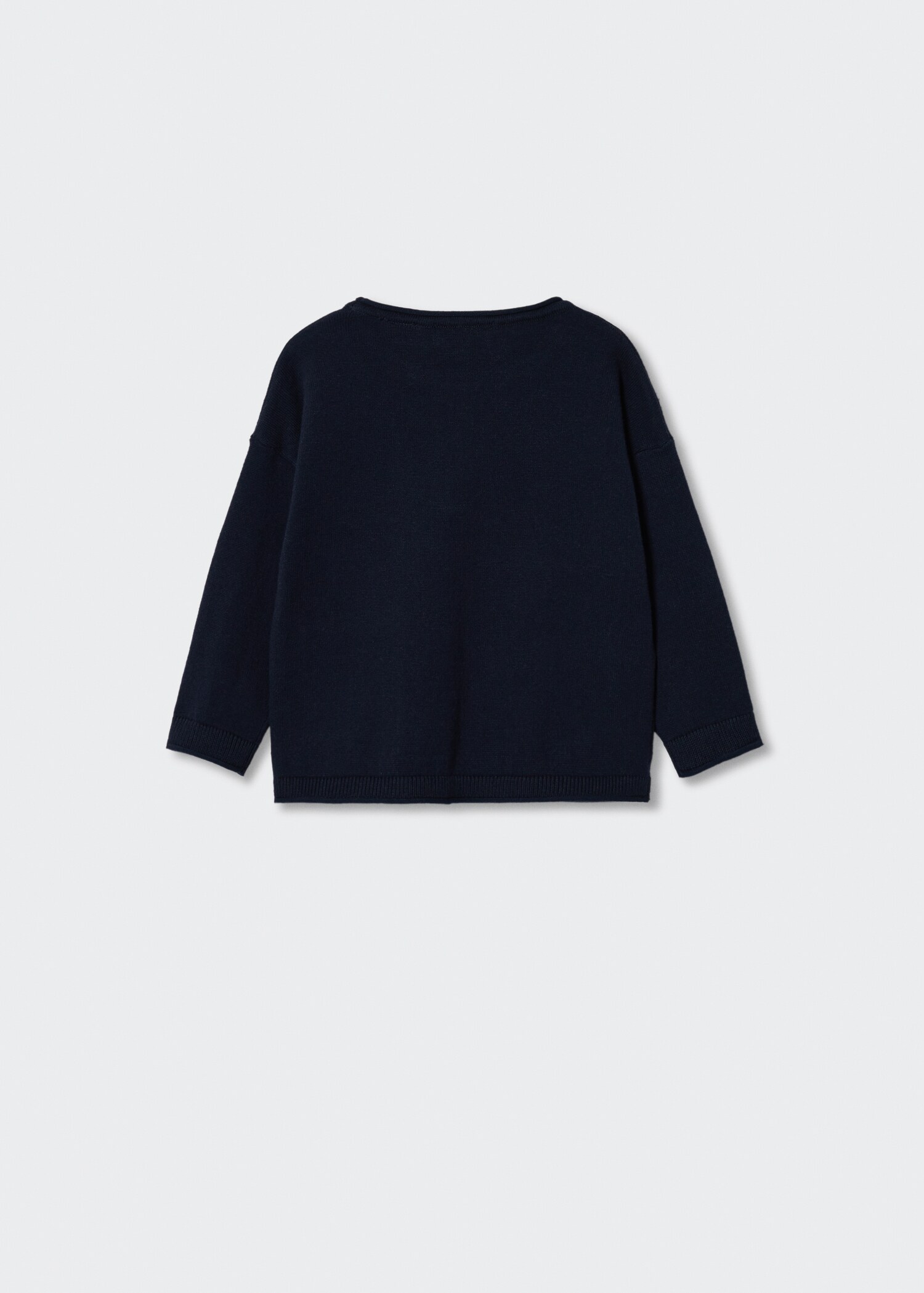 Knit pocket sweater - Reverse of the article