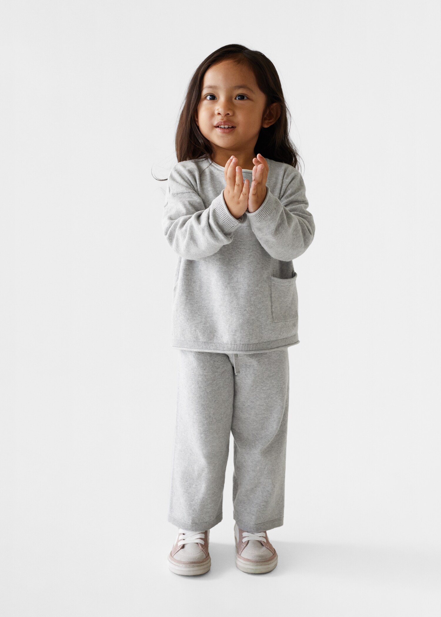 Knit pocket sweater - Medium plane