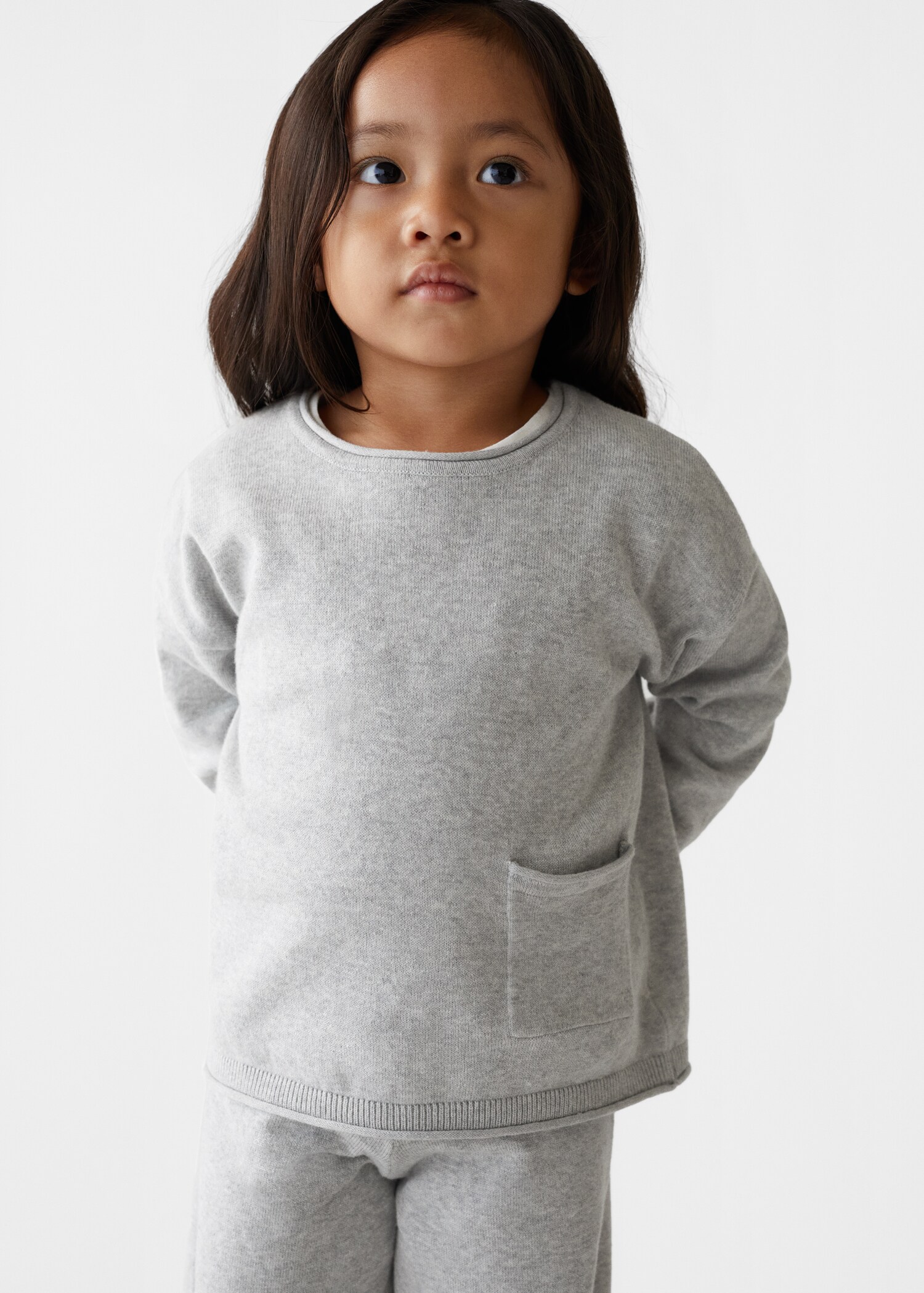 Knit pocket sweater - Details of the article 1