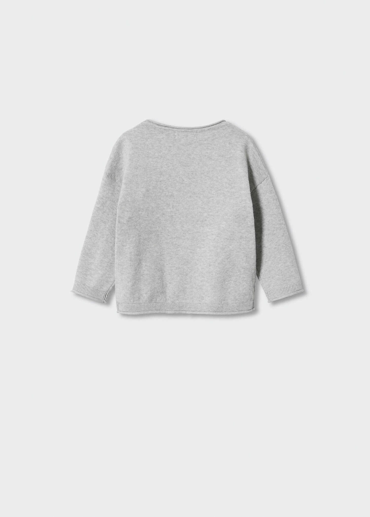 Knit pocket sweater - Reverse of the article