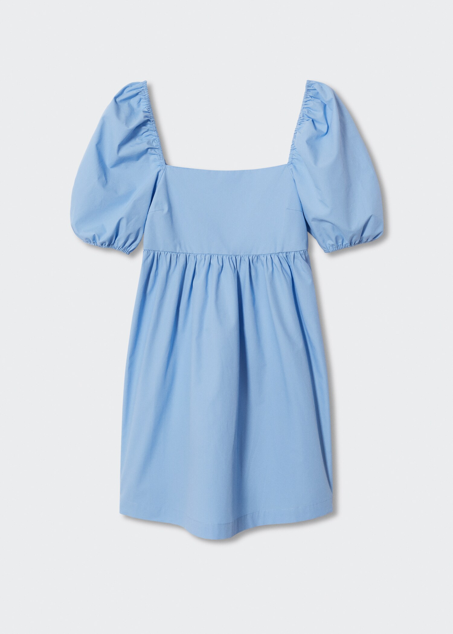 Vestido algodón manga abullonada - Artículo sin modelo
