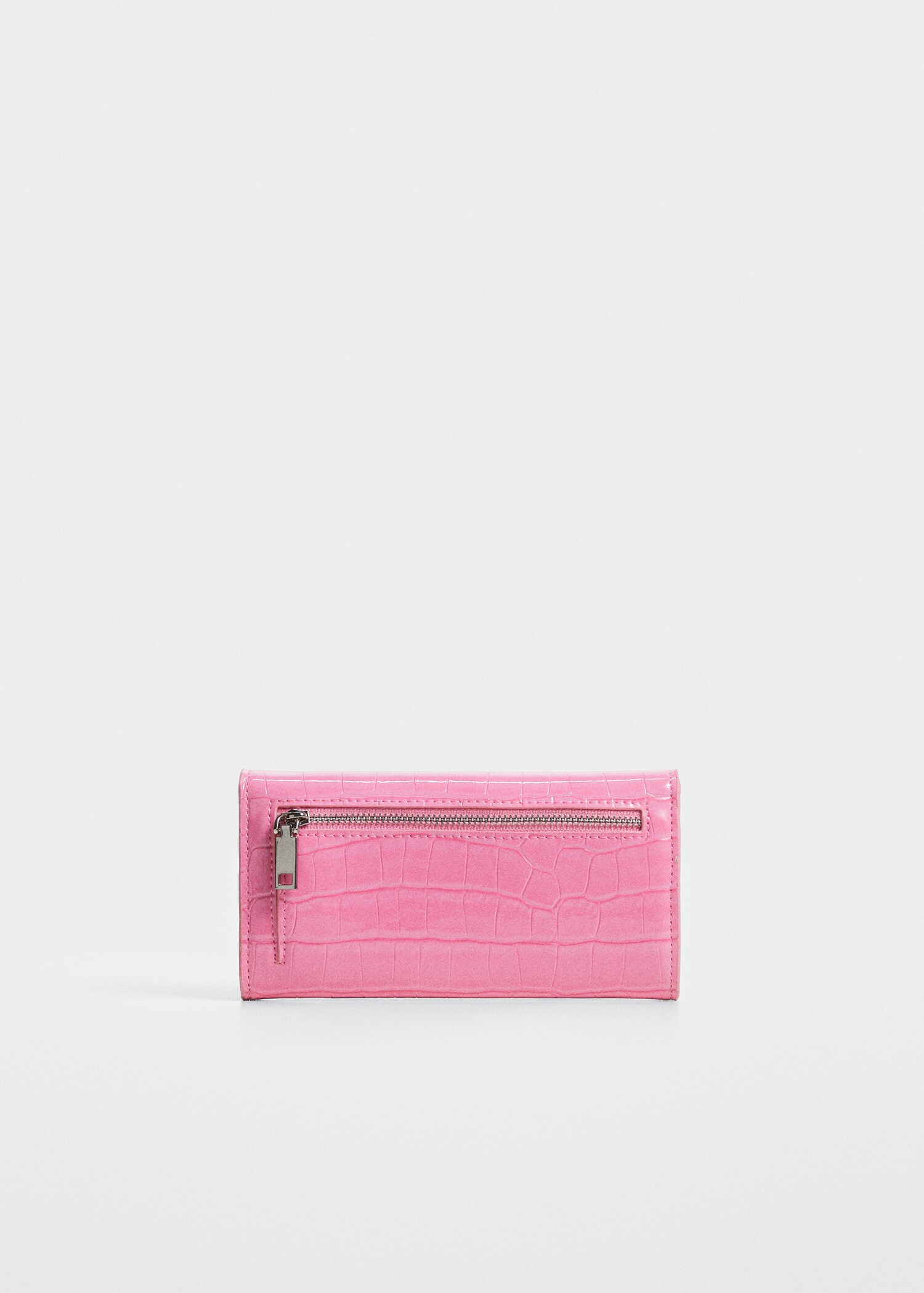 Croc-effect wallet - Medium plane