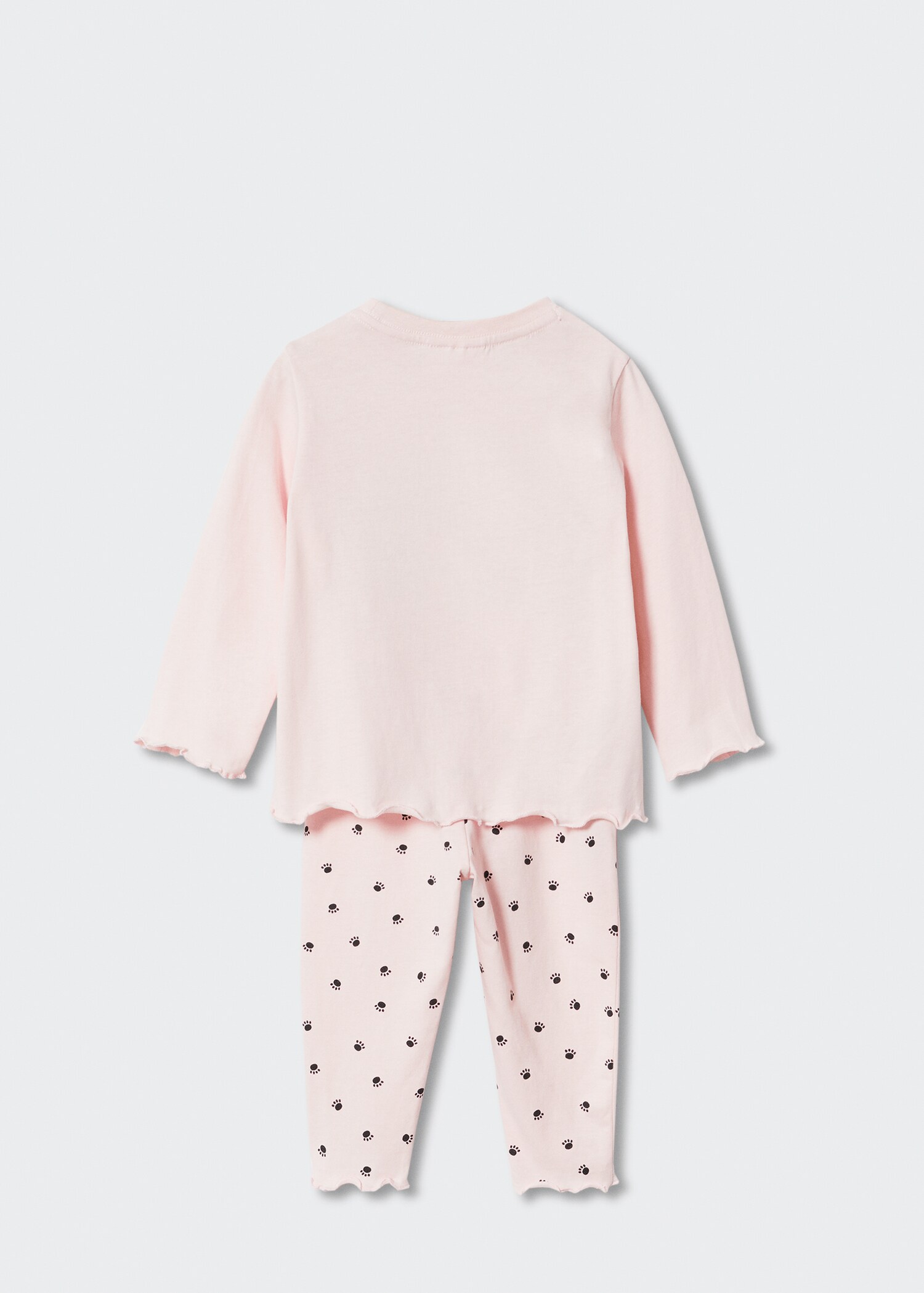 Printed long pyjamas - Reverse of the article