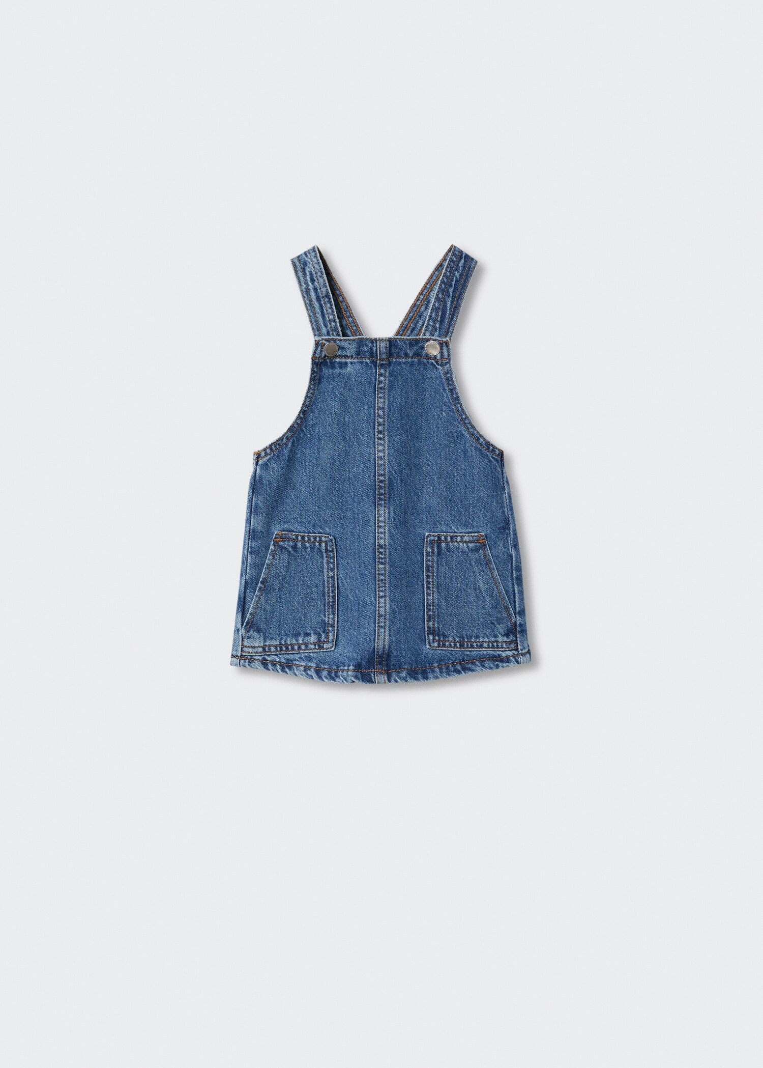 Short denim pinafore - Article without model
