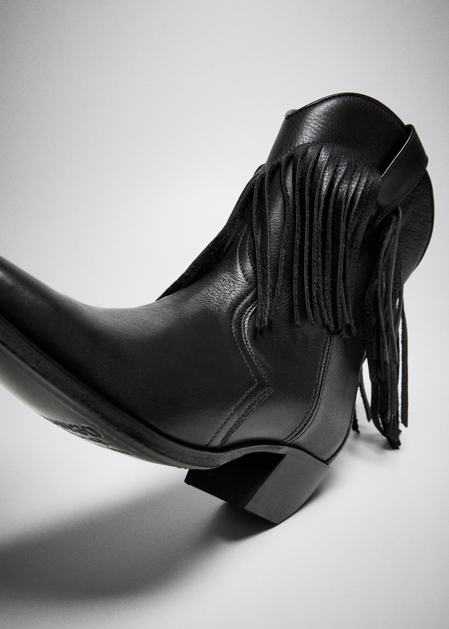 Botas Botin Negro Flecos Boots Botas Cowboy Pikolinos Mujer Botin