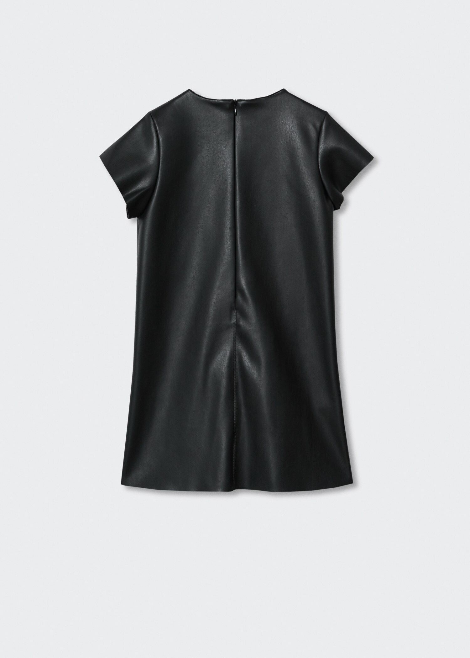 Faux-leather dress - Reverse of the article