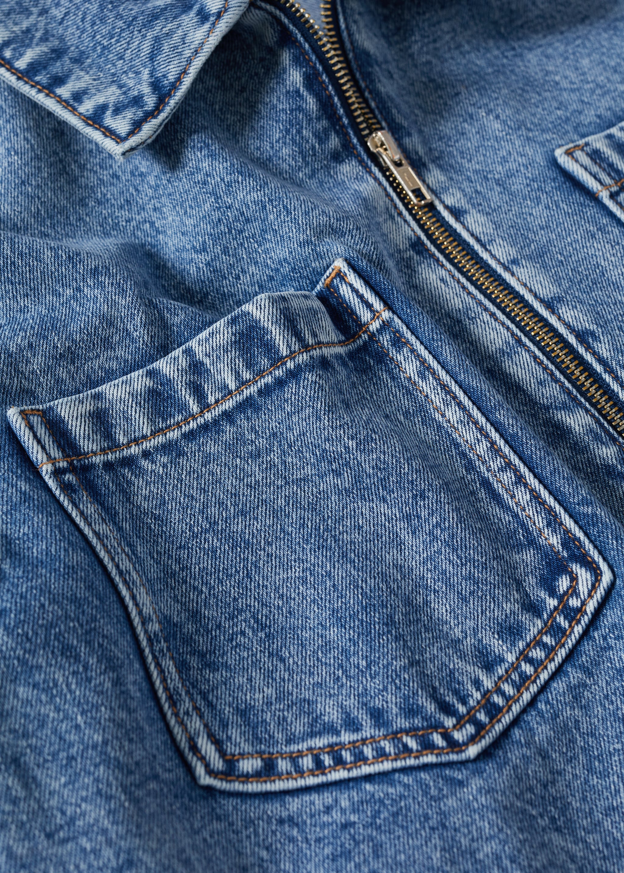 Veste jean poches  - Détail de l'article 8