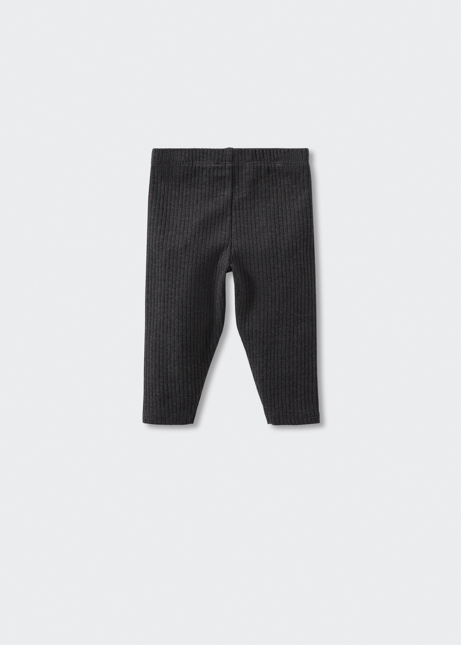 Cotton ribbed leggings - Reverse of the article