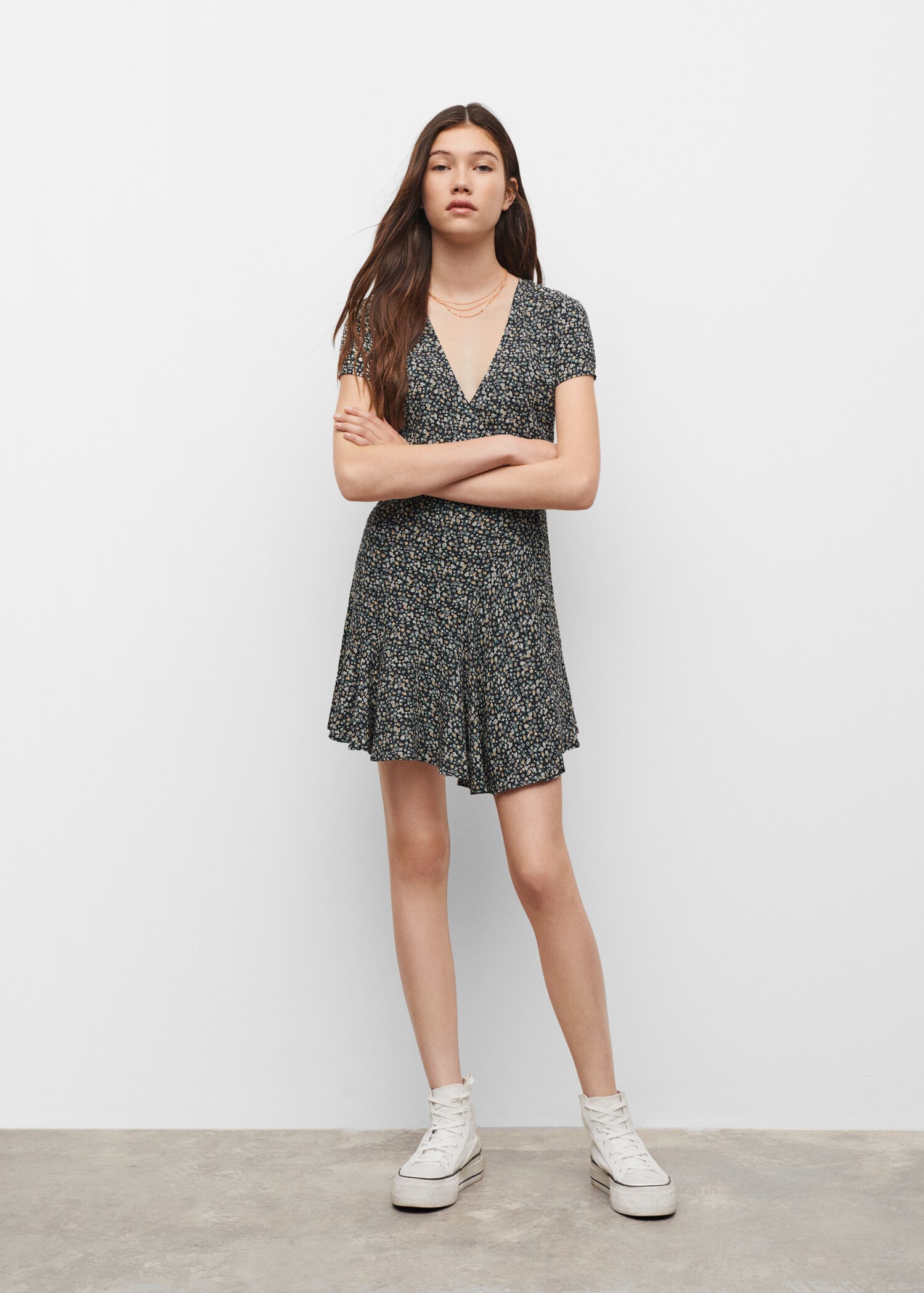 Floral wrap dress - Medium plane