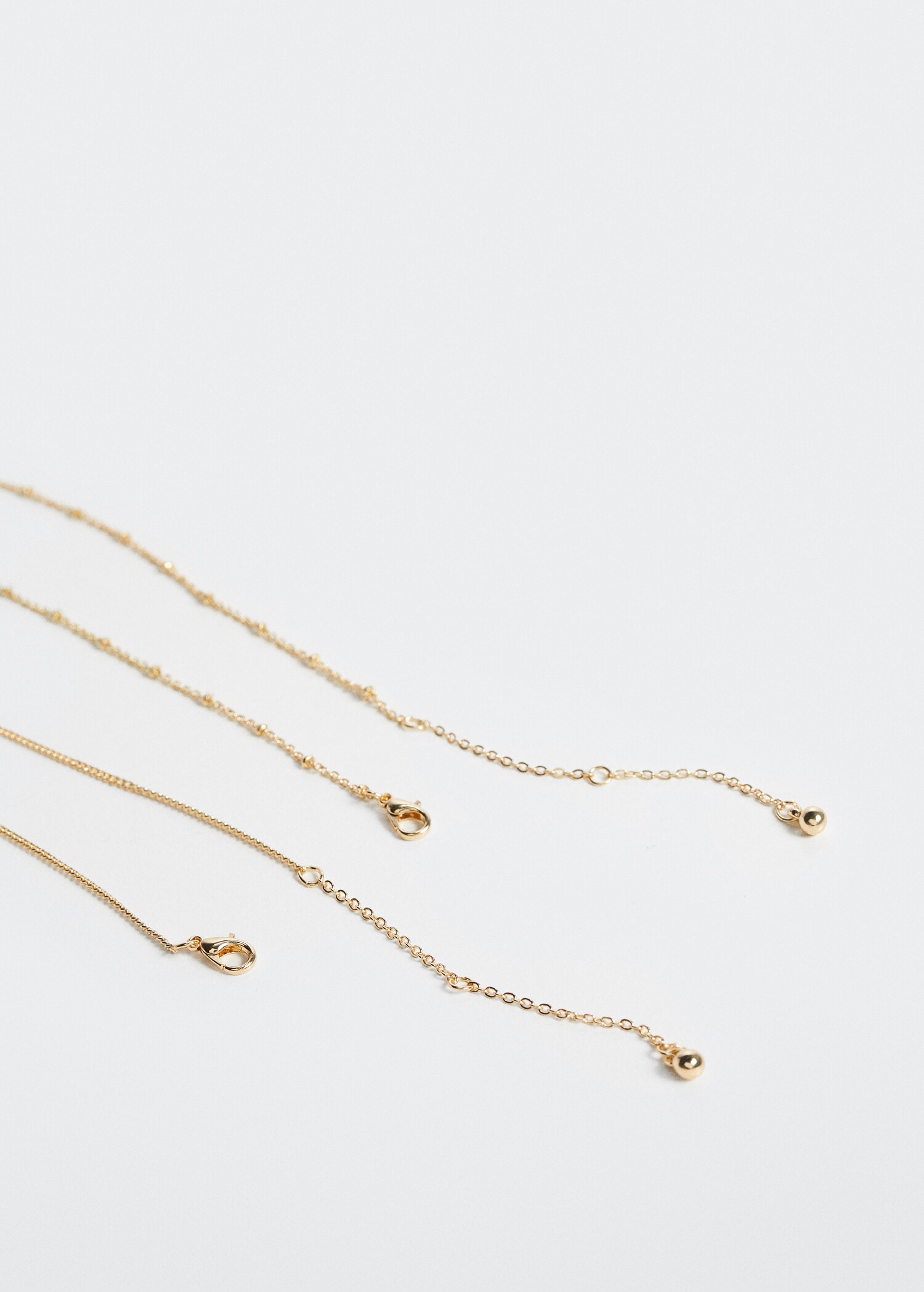 Crystal bead necklace - Medium plane
