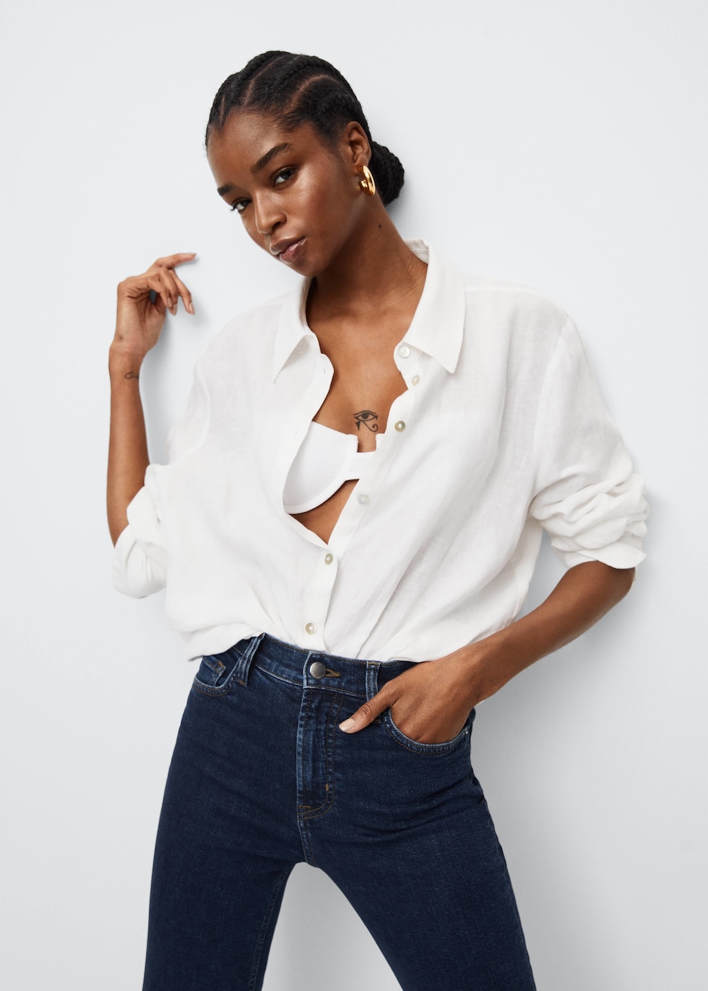 Jean bootcut taille haute Femme MANGO Nouvelle Caledonie