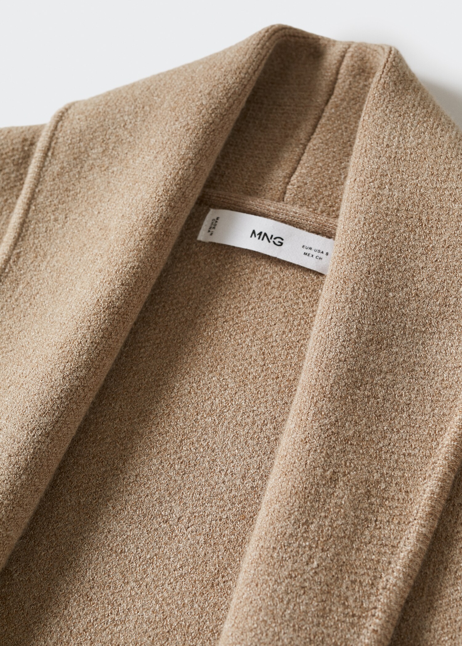 Oversized knitted coat with pockets - Details of the article 8