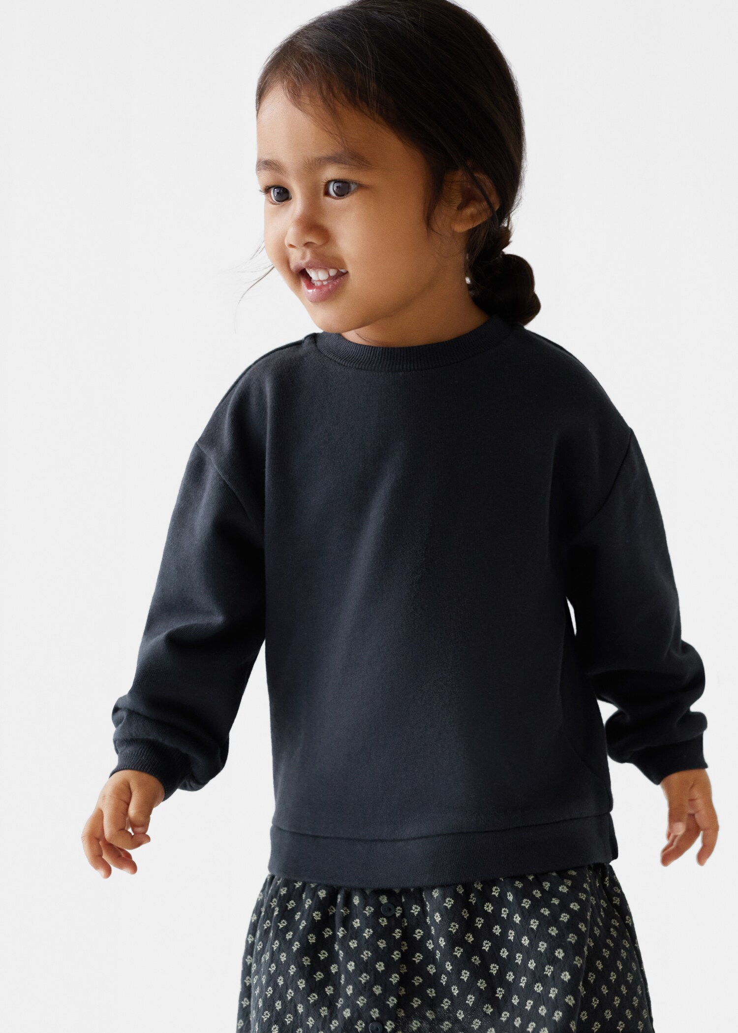 Vestido sudadera combinado - Detalle del artículo 1
