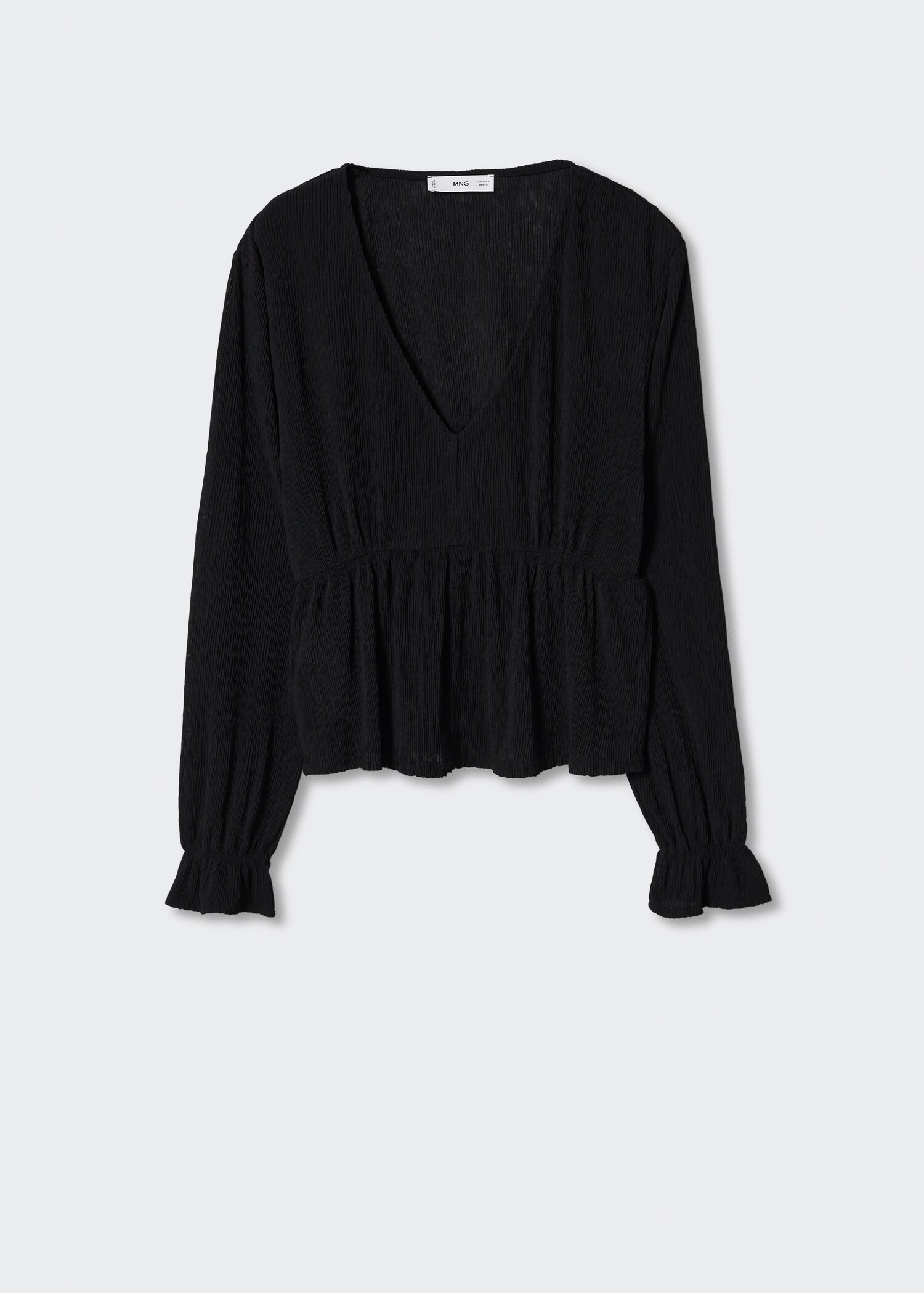 Flowy textured blouse - Article without model