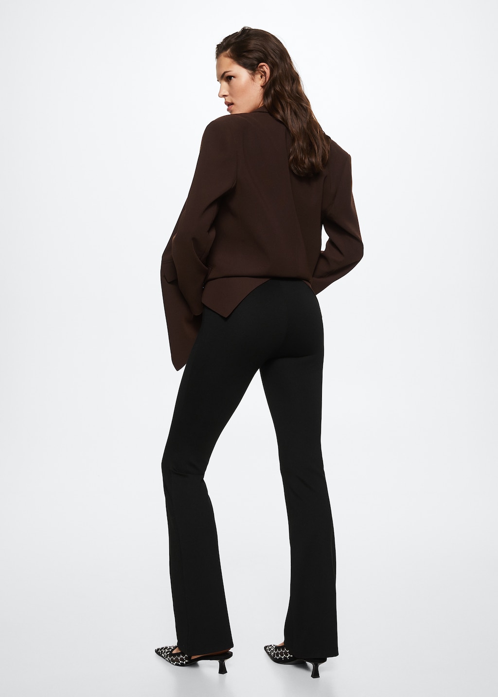Mango flared leggings best sale