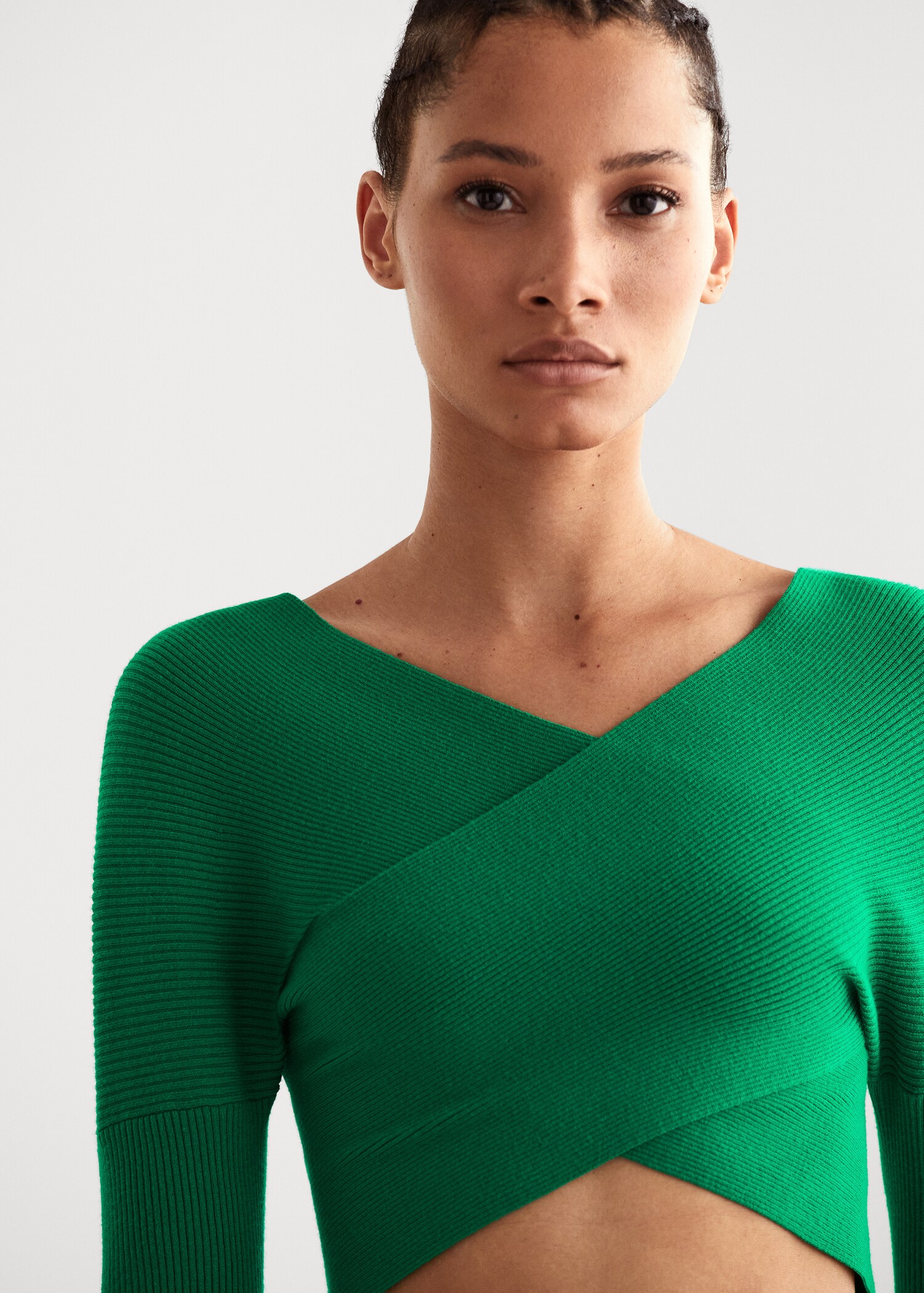 Double-breasted cropped sweater - Details of the article 6