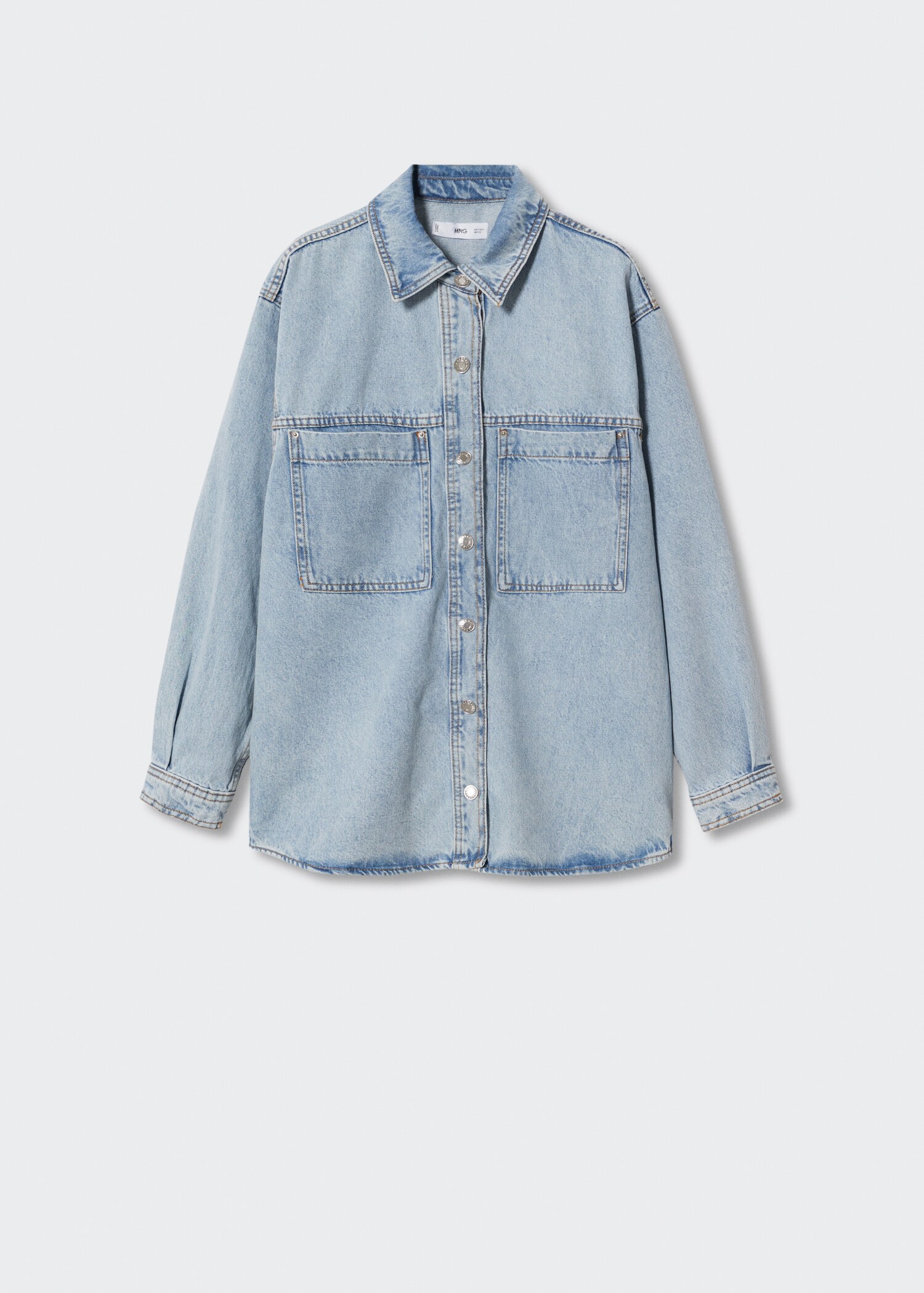 Oversized denim overshirt - Article without model