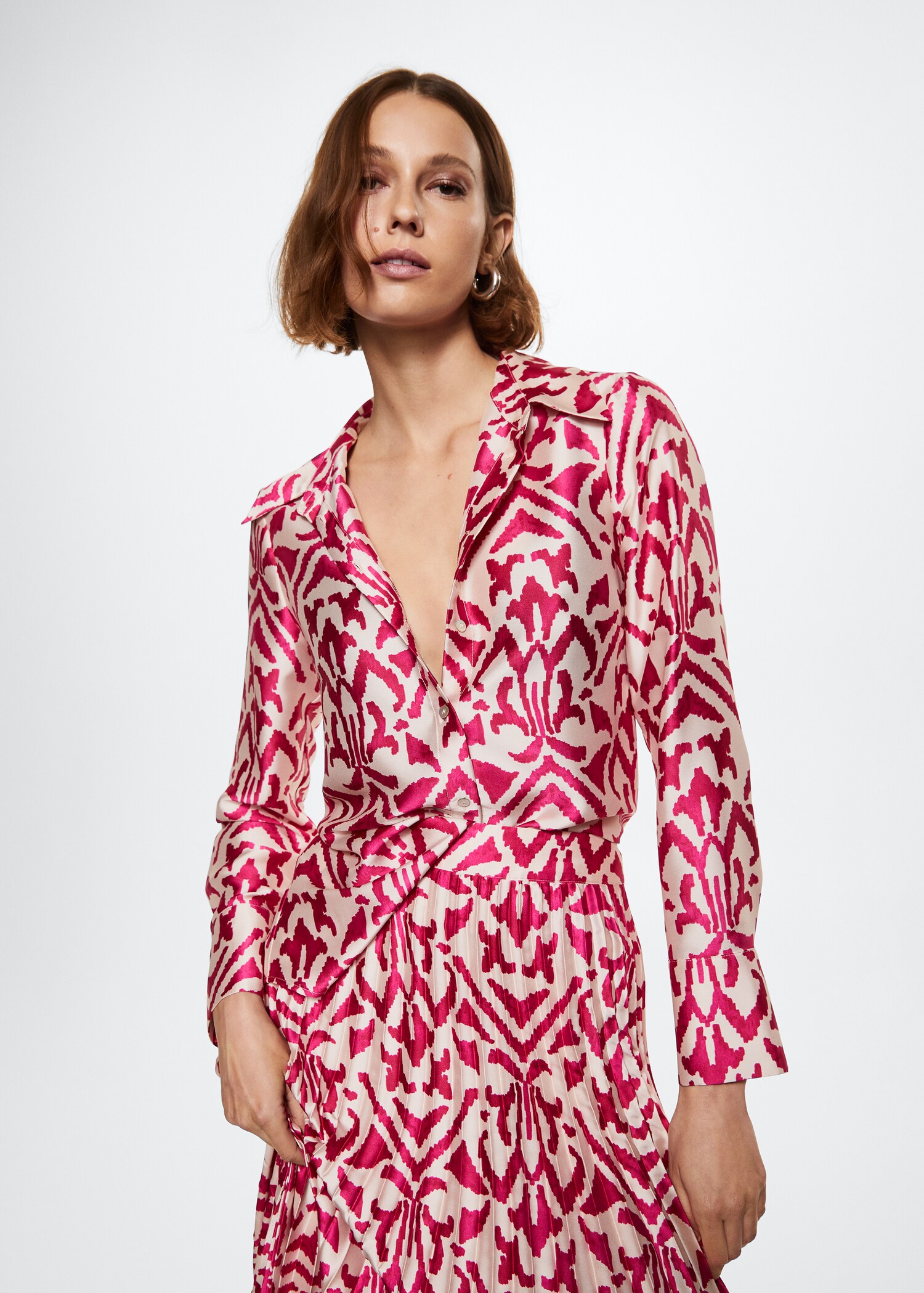 Falda plisada estampada - Detalle del artículo 1