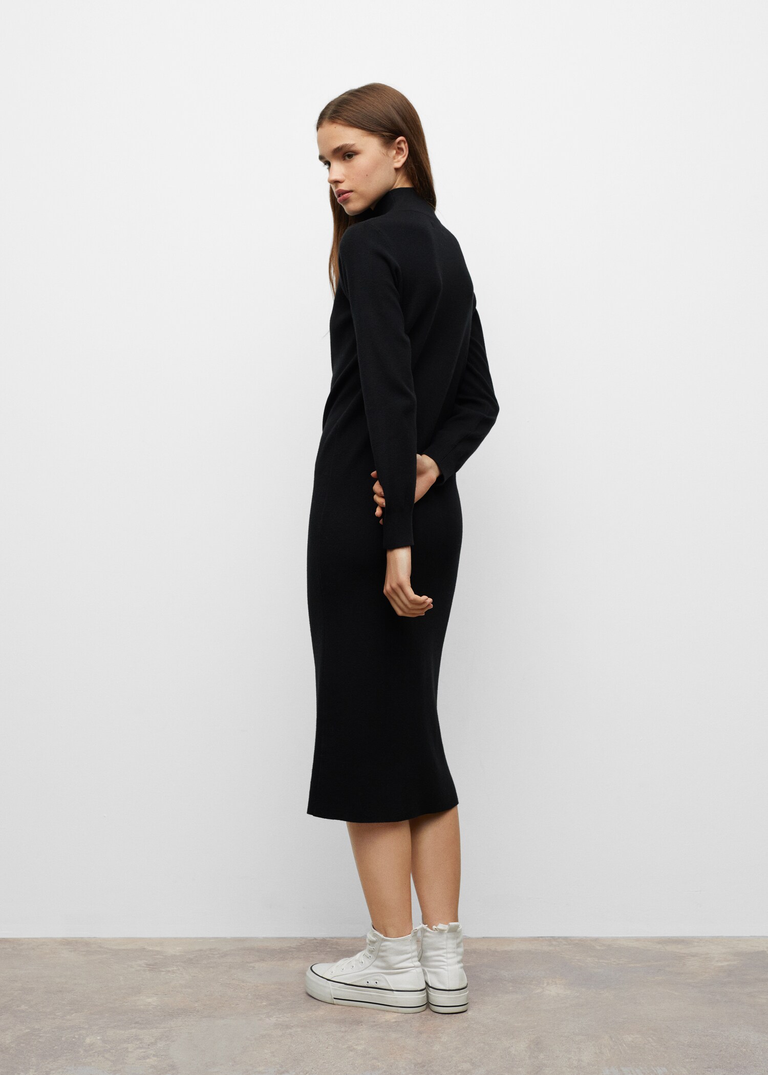 Knit long dress - Reverse of the article