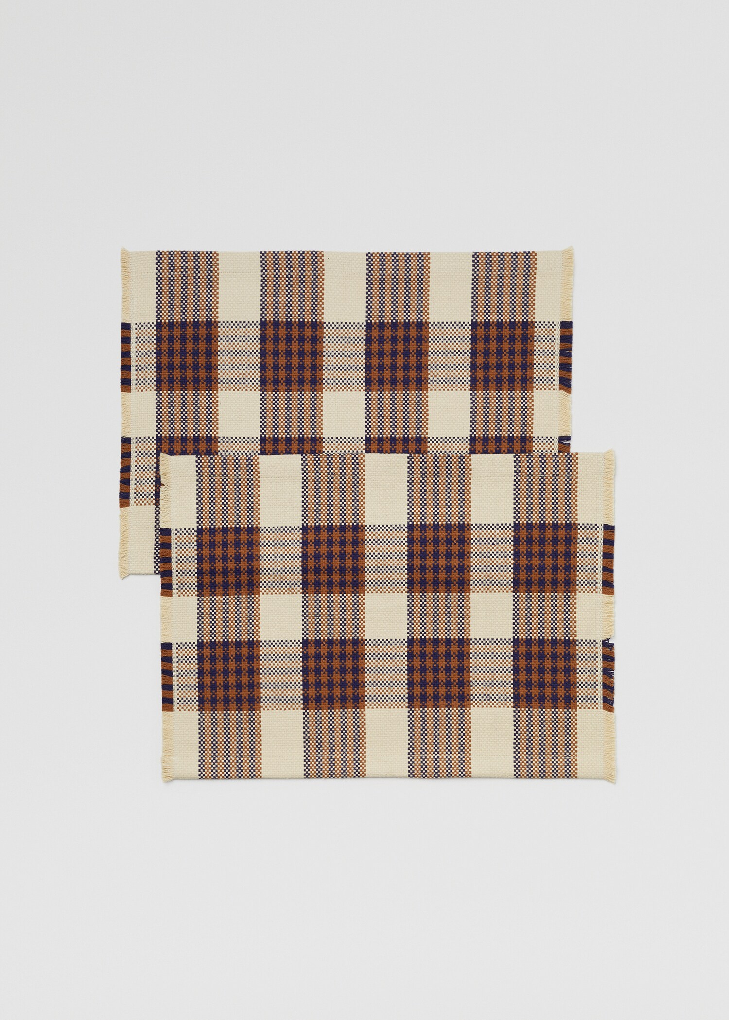 Frayed 100% cotton placemat 35x50cm (2 units) - Article without model