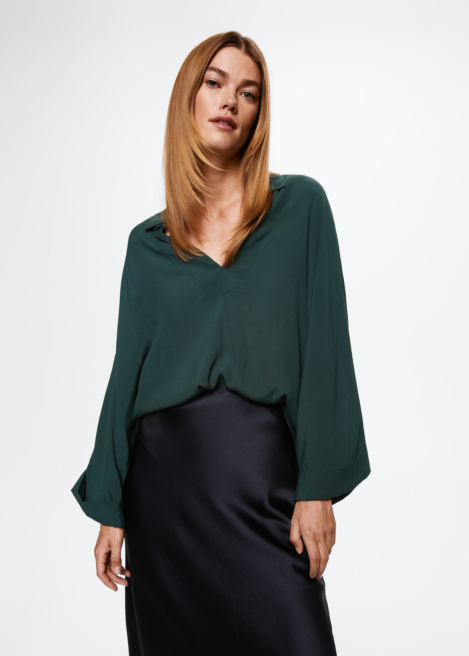 V-neck blouse - Medium plane