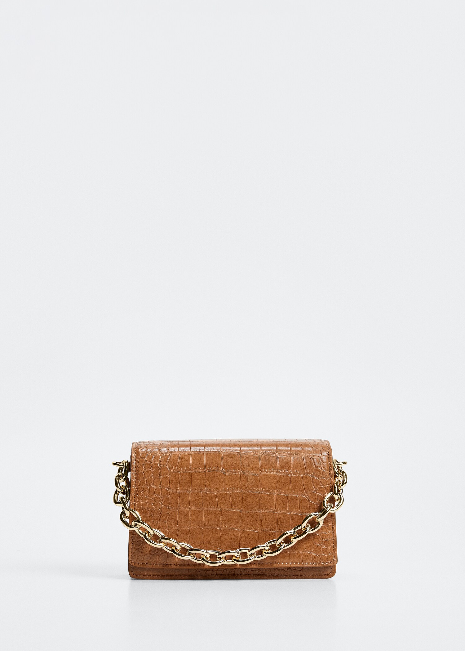 Sac porté croisé effet croco - Main Image