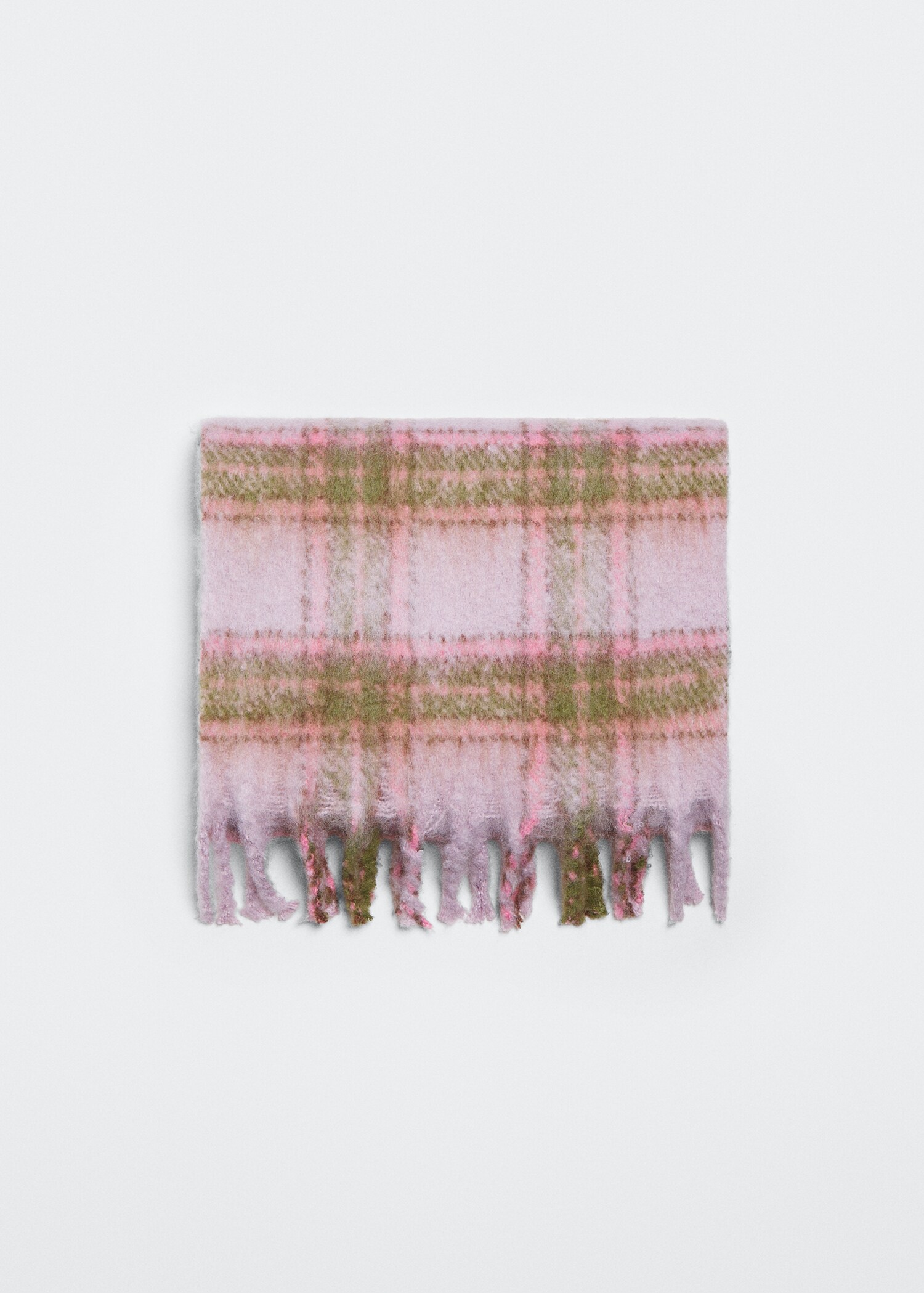 Check knit scarf - Article without model