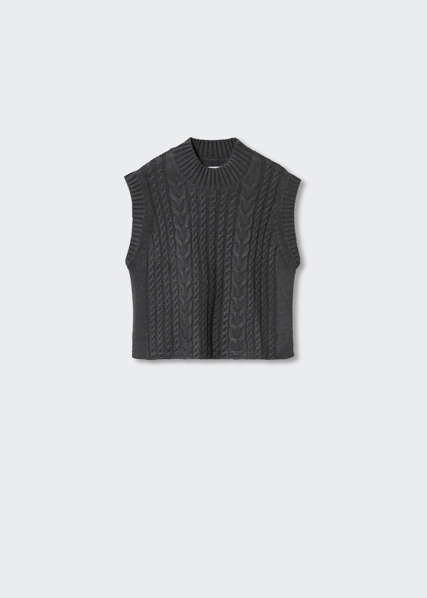 Braided-knit gilet - Article without model