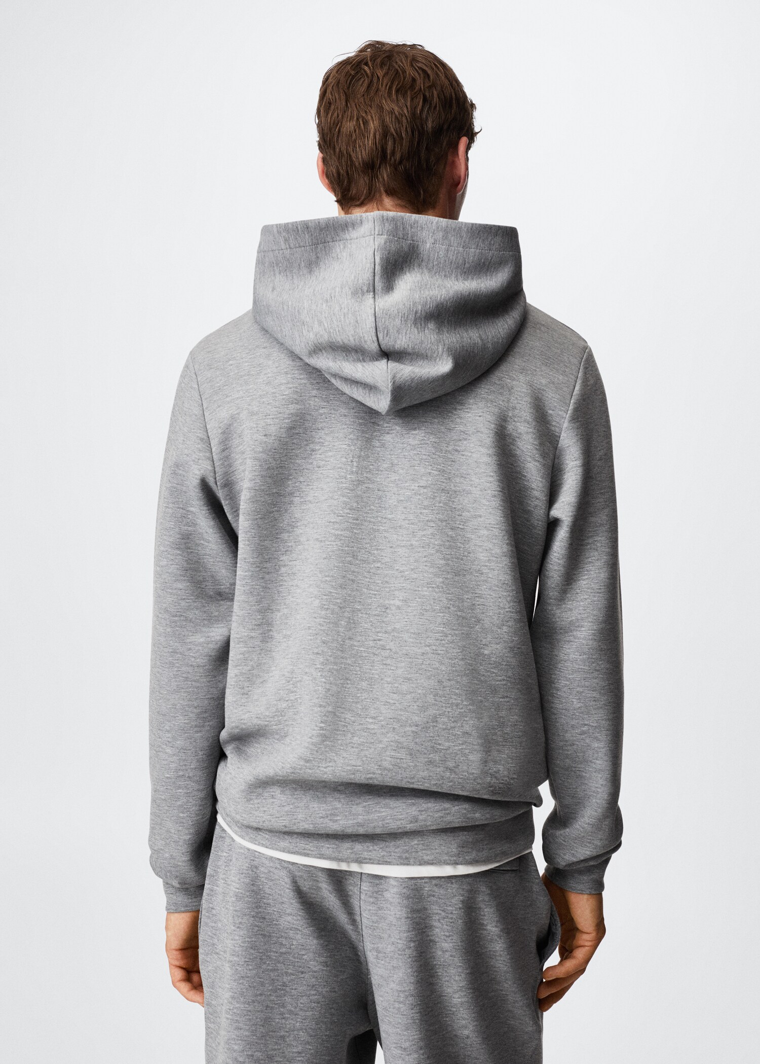 Hooded breathable sweatshirt - Reverse of the article