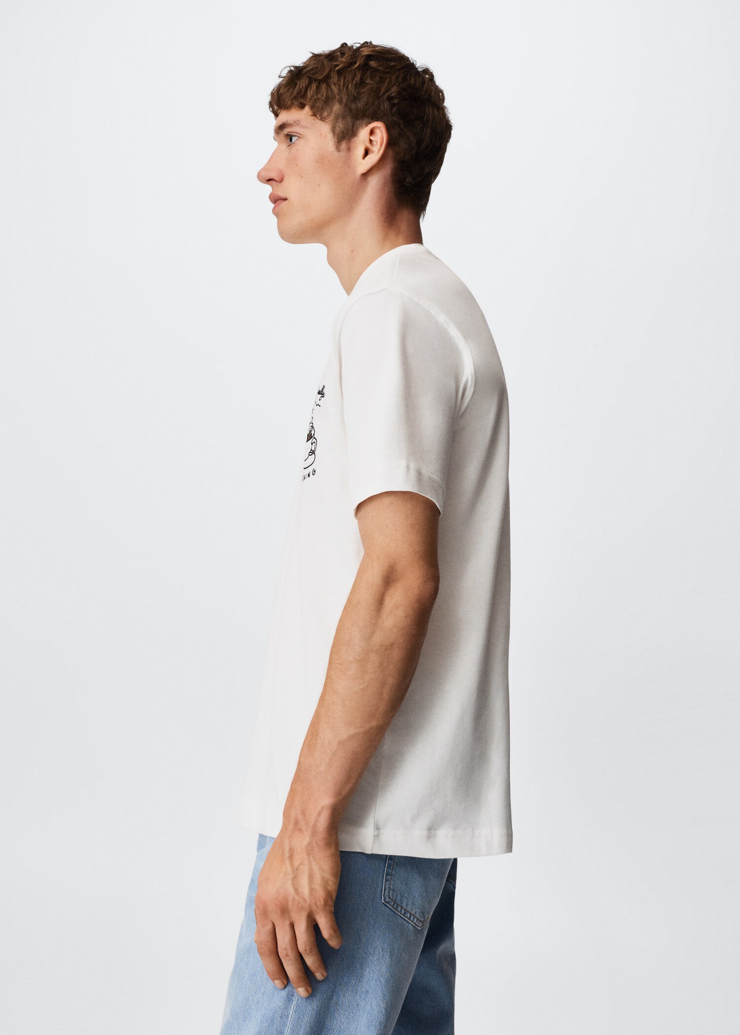 Bedrucktes Baumwoll-T-Shirt - Detail des Artikels 2