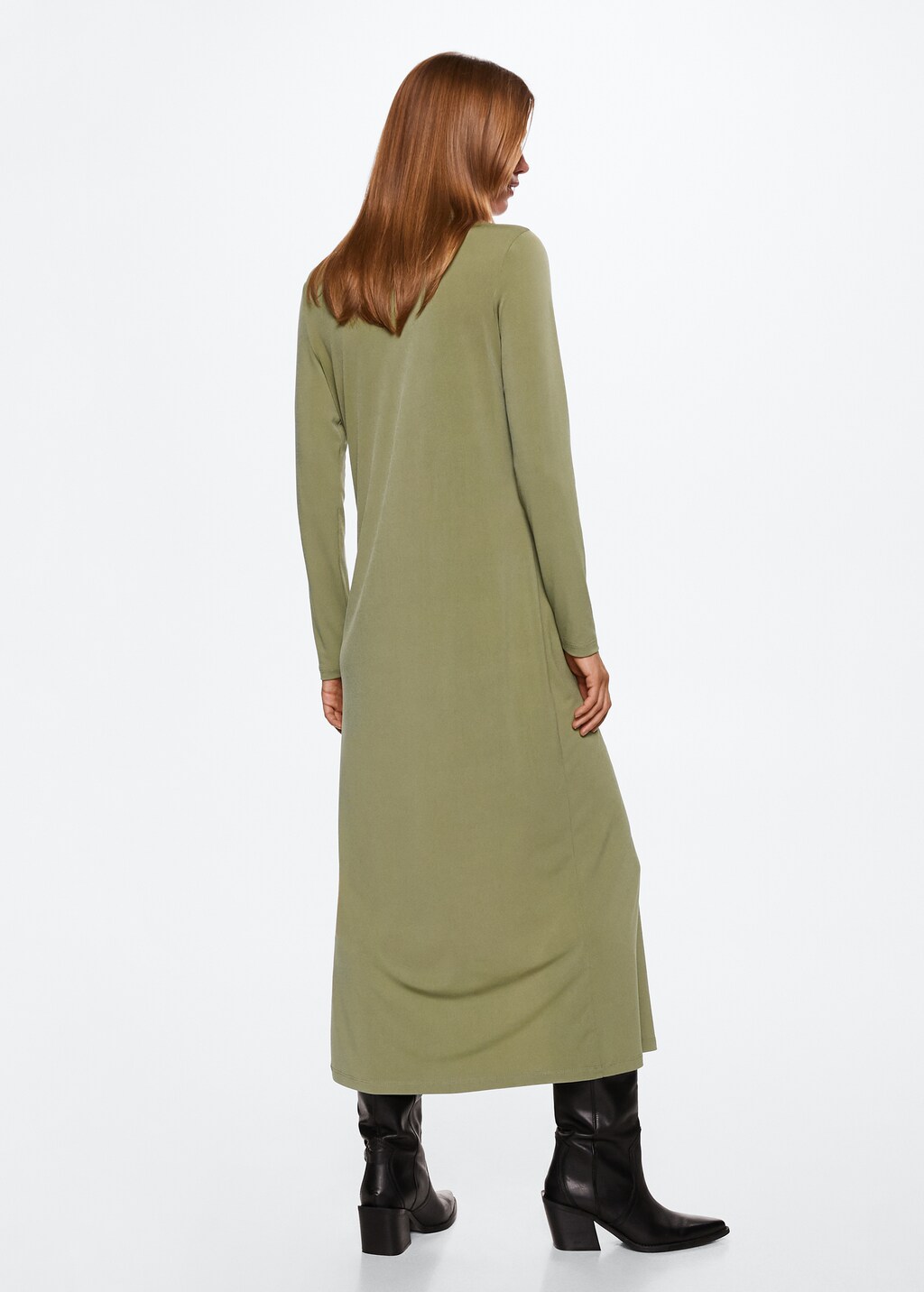Mango buttoned midi dress online