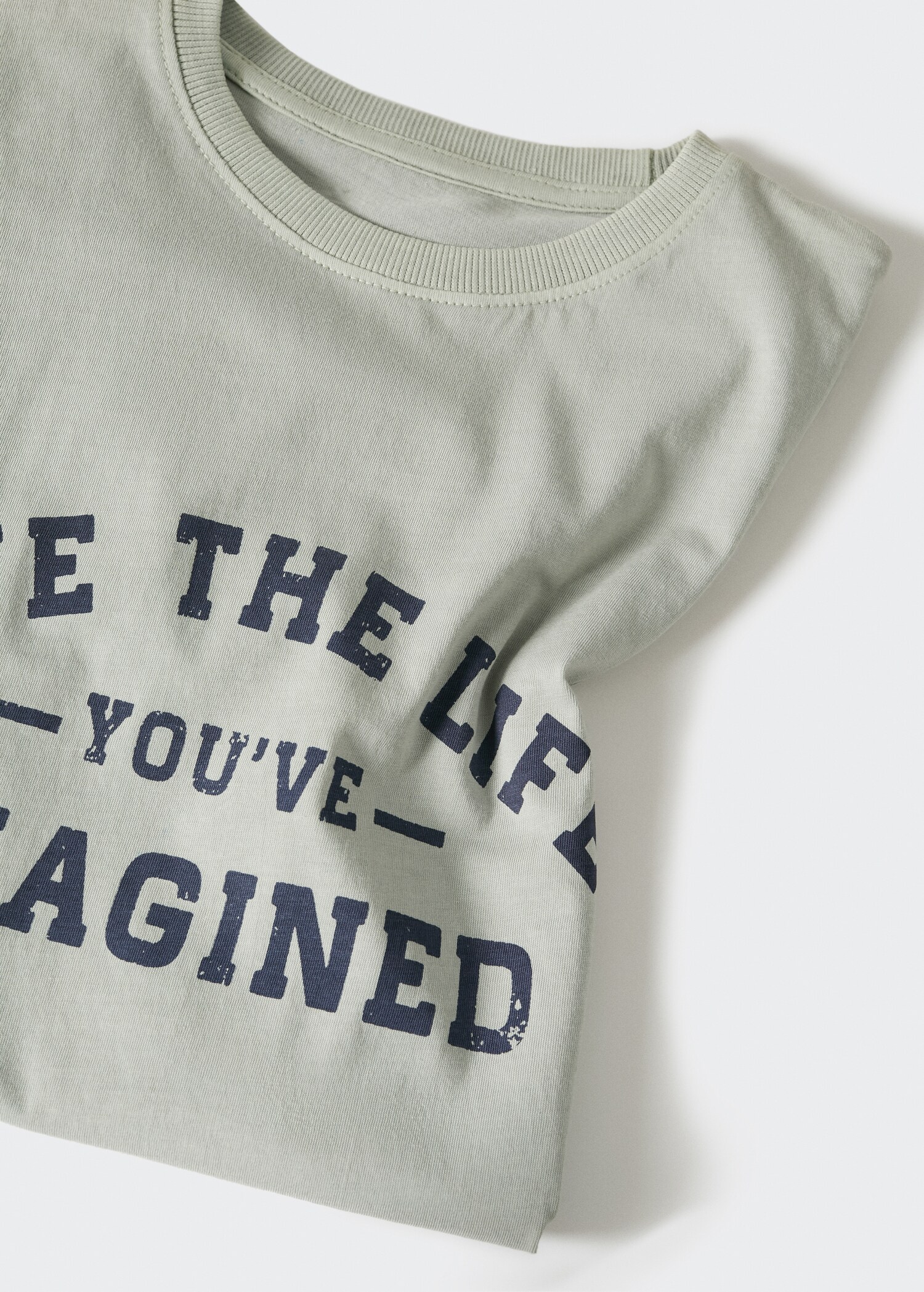 Printed message T-shirt - Details of the article 8