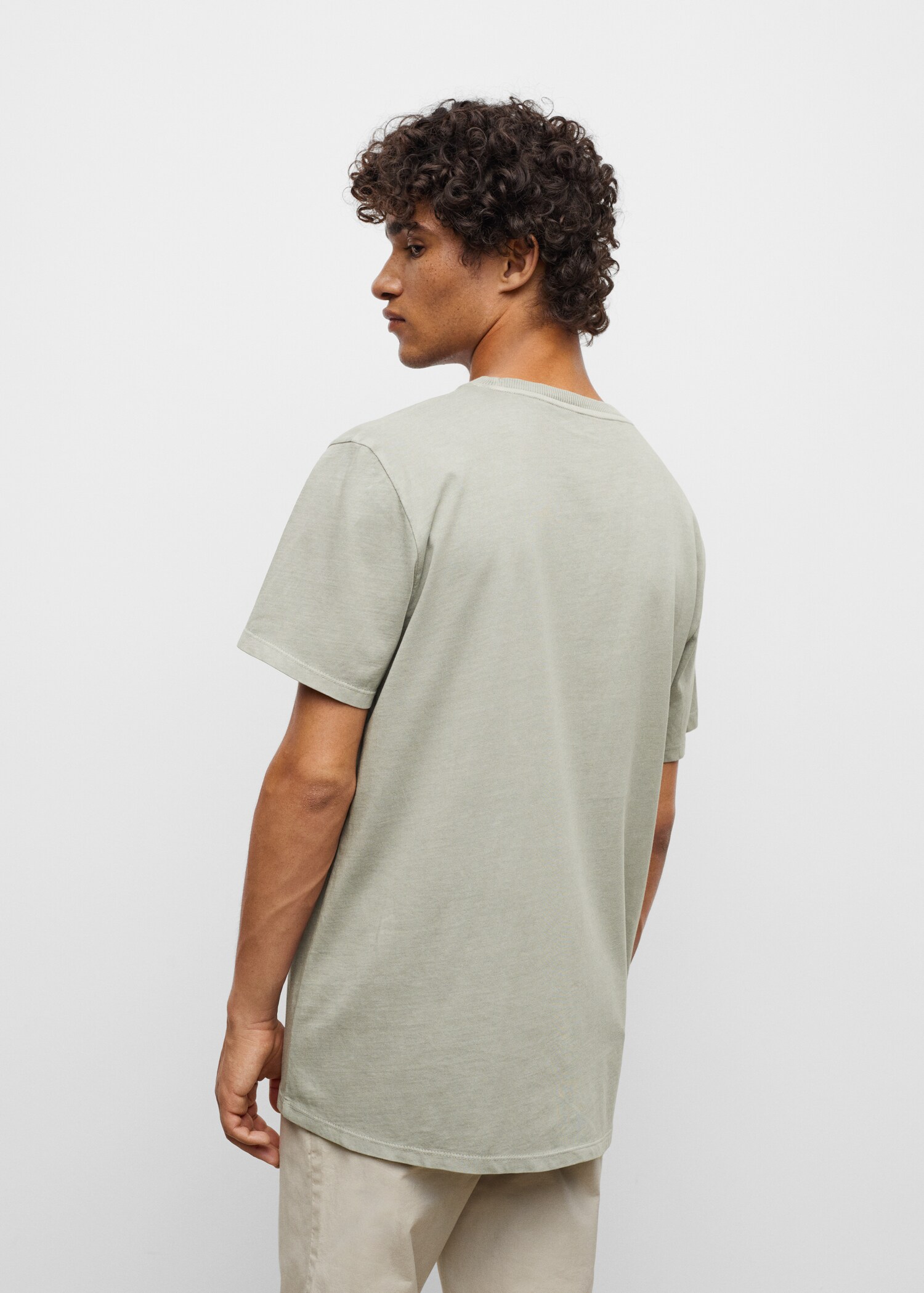 Printed message T-shirt - Reverse of the article