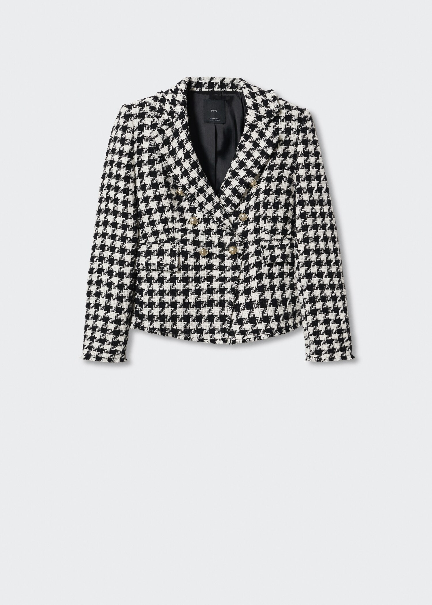 Houndstooth wool-blend blazer - Article without model