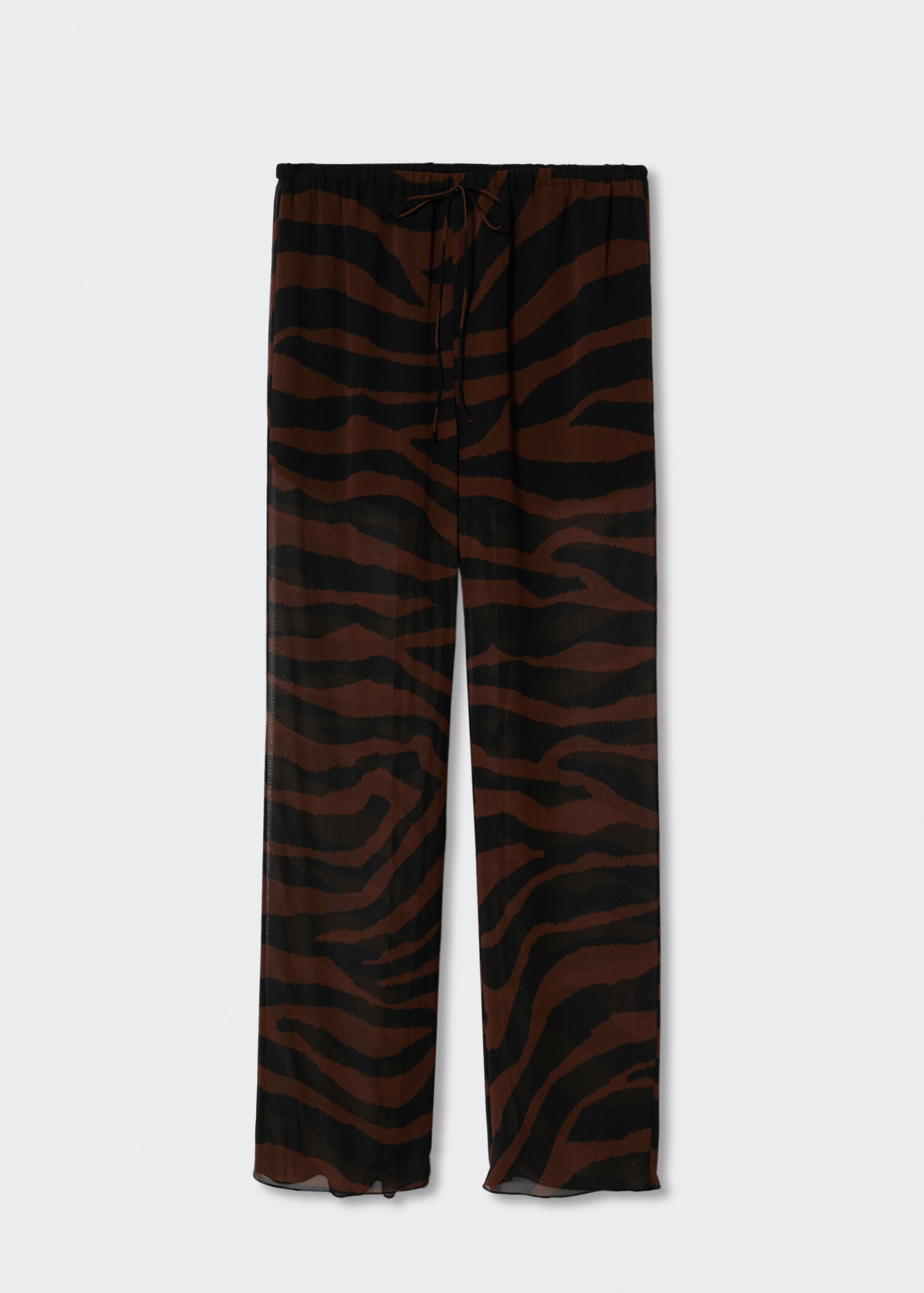 Animal print straight trousers - Article without model