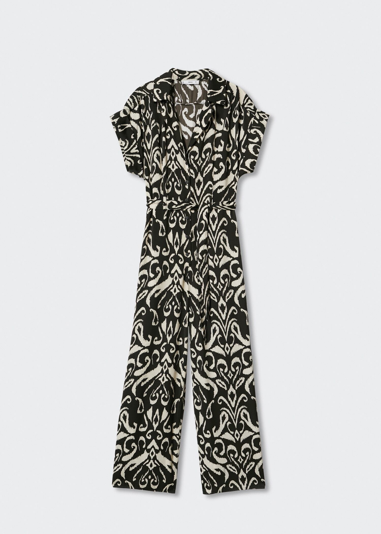 Jumpsuit med belte og trykk - Artikkel uten modell