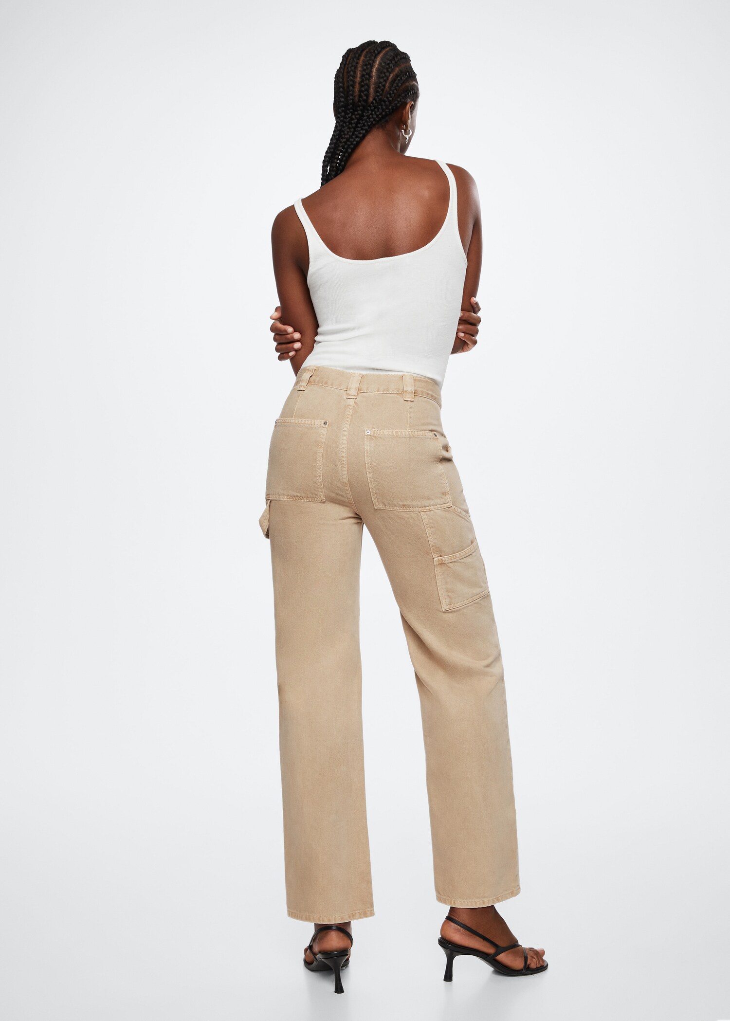 Jeans cargo bolsillos - Reverso del artículo