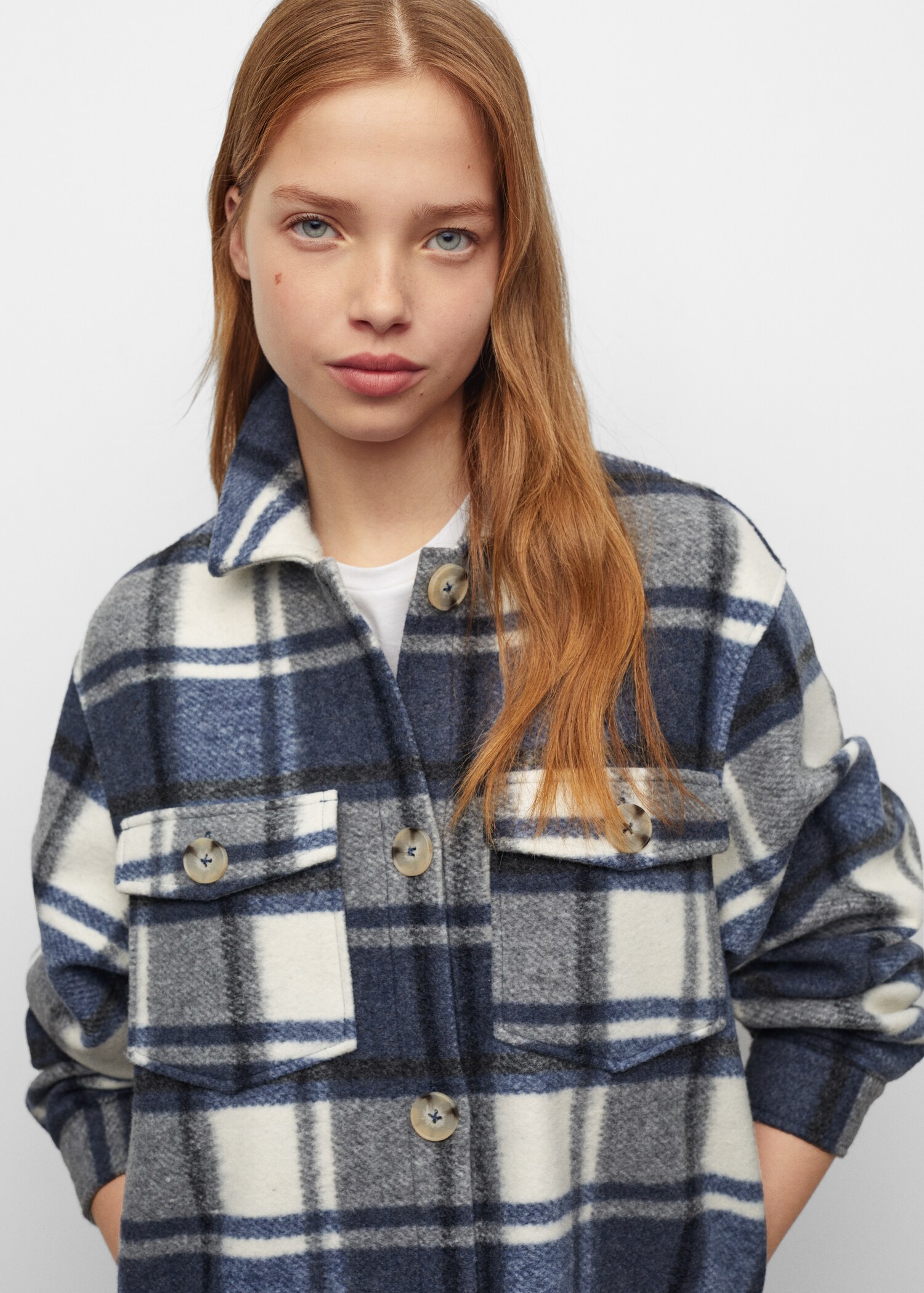 Checked overshirt - Medium plane
