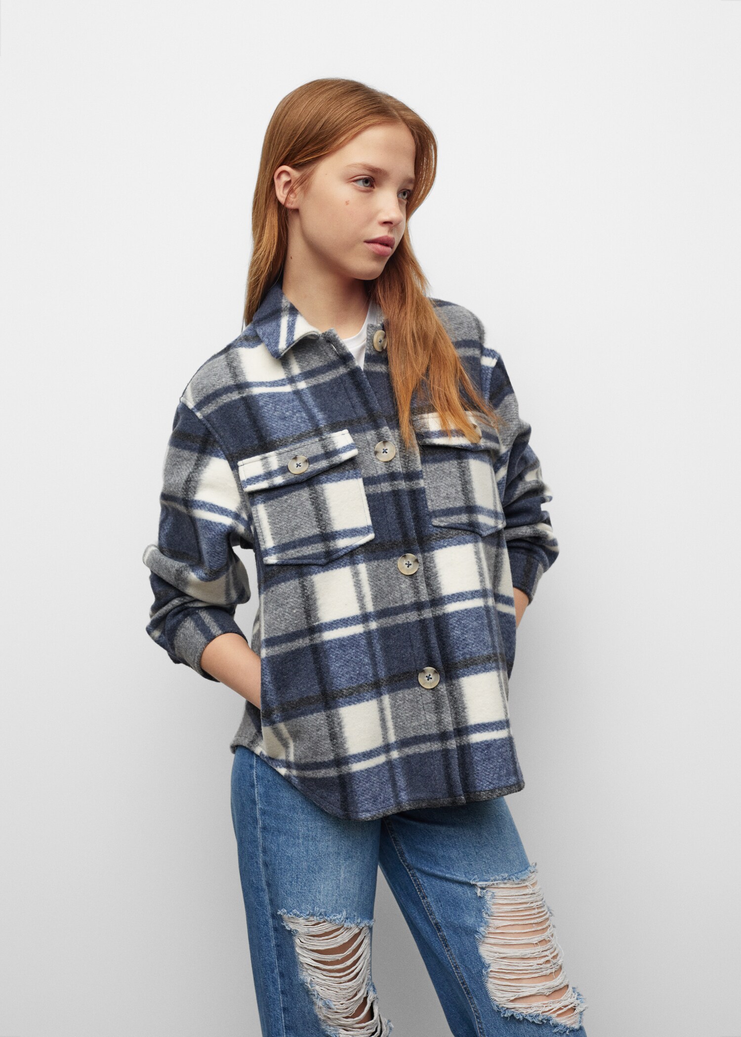 Checked overshirt - Details of the article 1